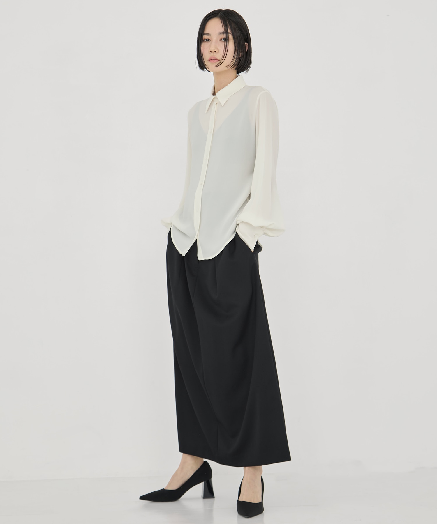 BLACK FORMAL BOWTIE SHIRT CINOH
