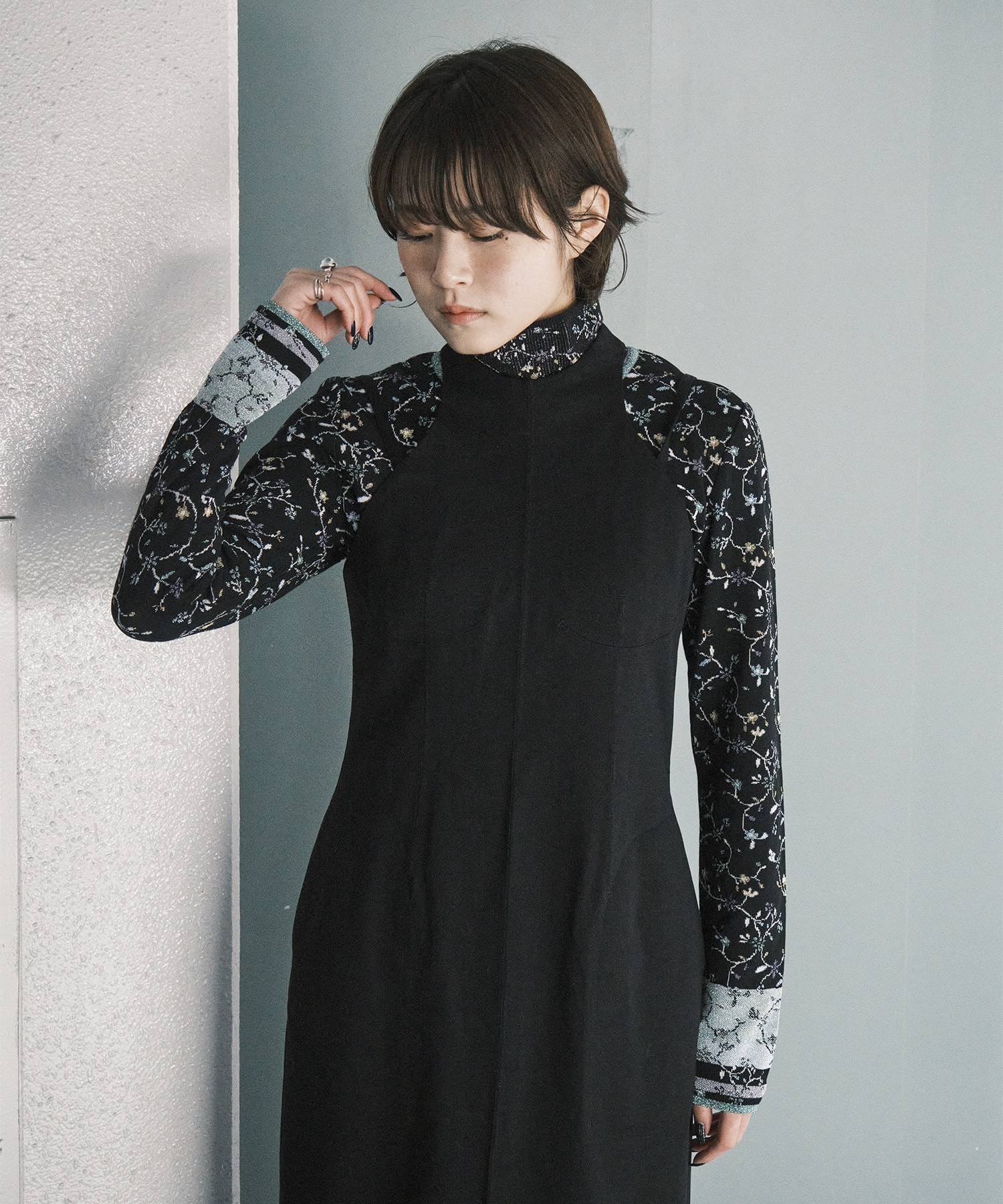 Cotton Jersey Halter Neck Dress Mame Kurogouchi