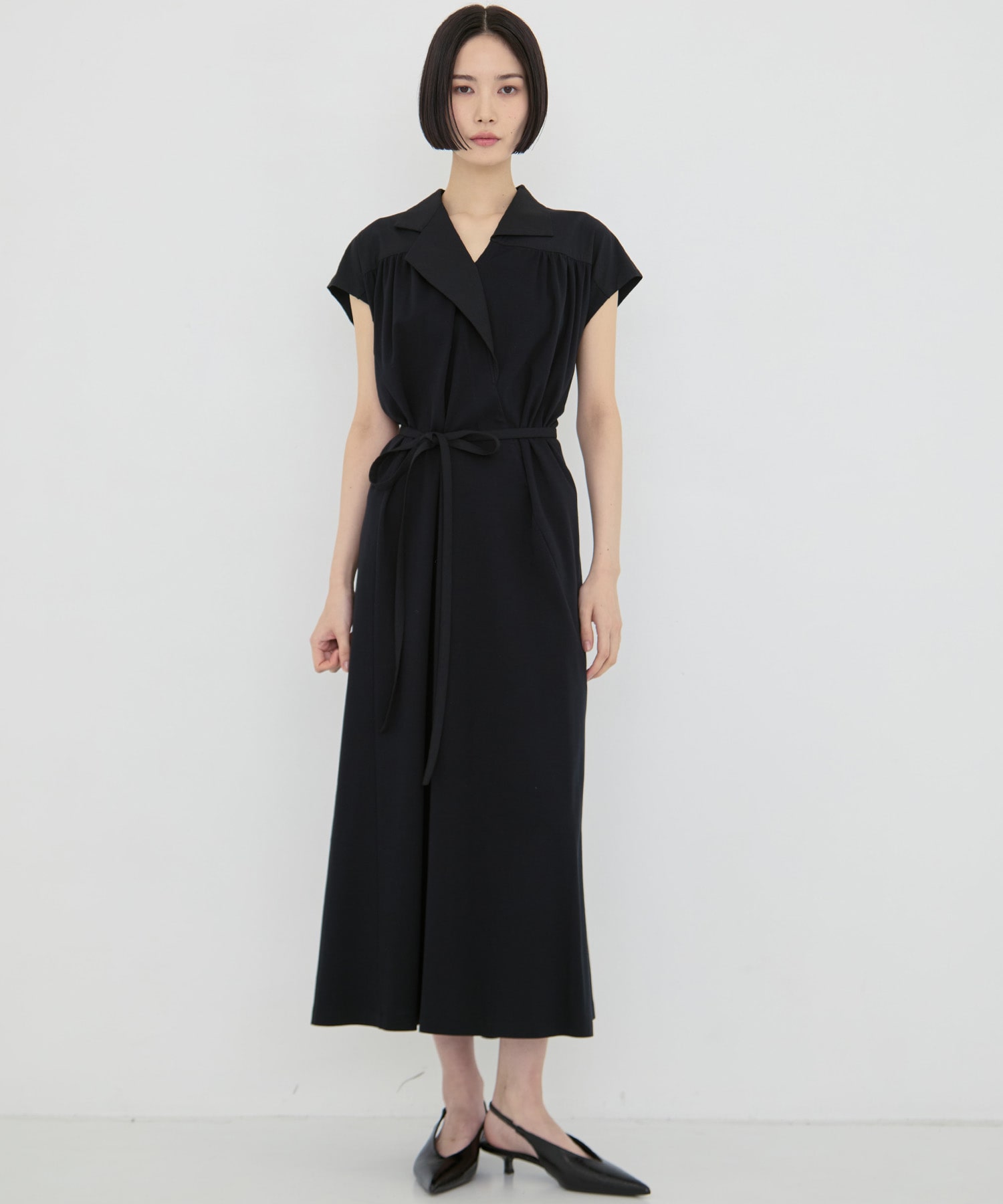 Sliva combi tex jersey dress AKIRANAKA