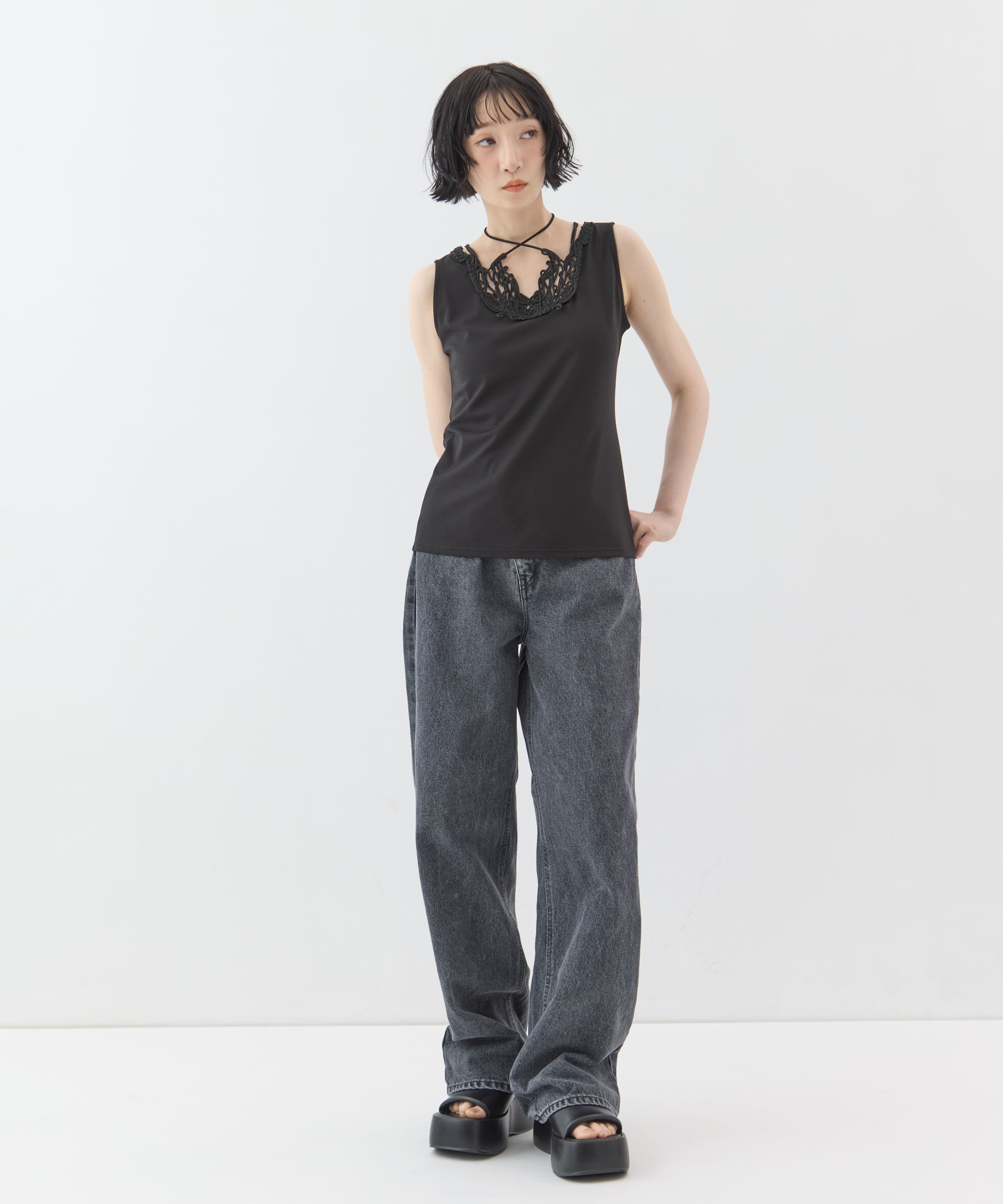 別注embroiddered tops MURRAL
