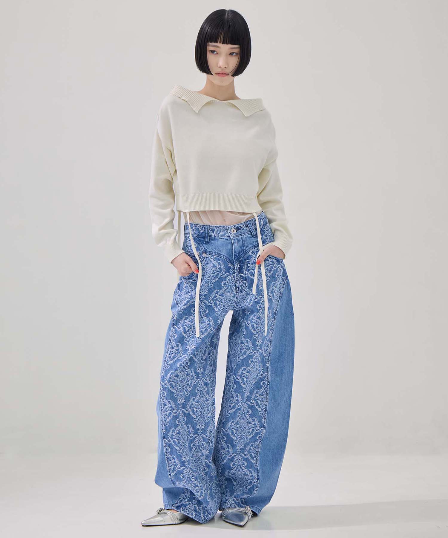 別注2WAY BORELO KNIT TOPS TAN