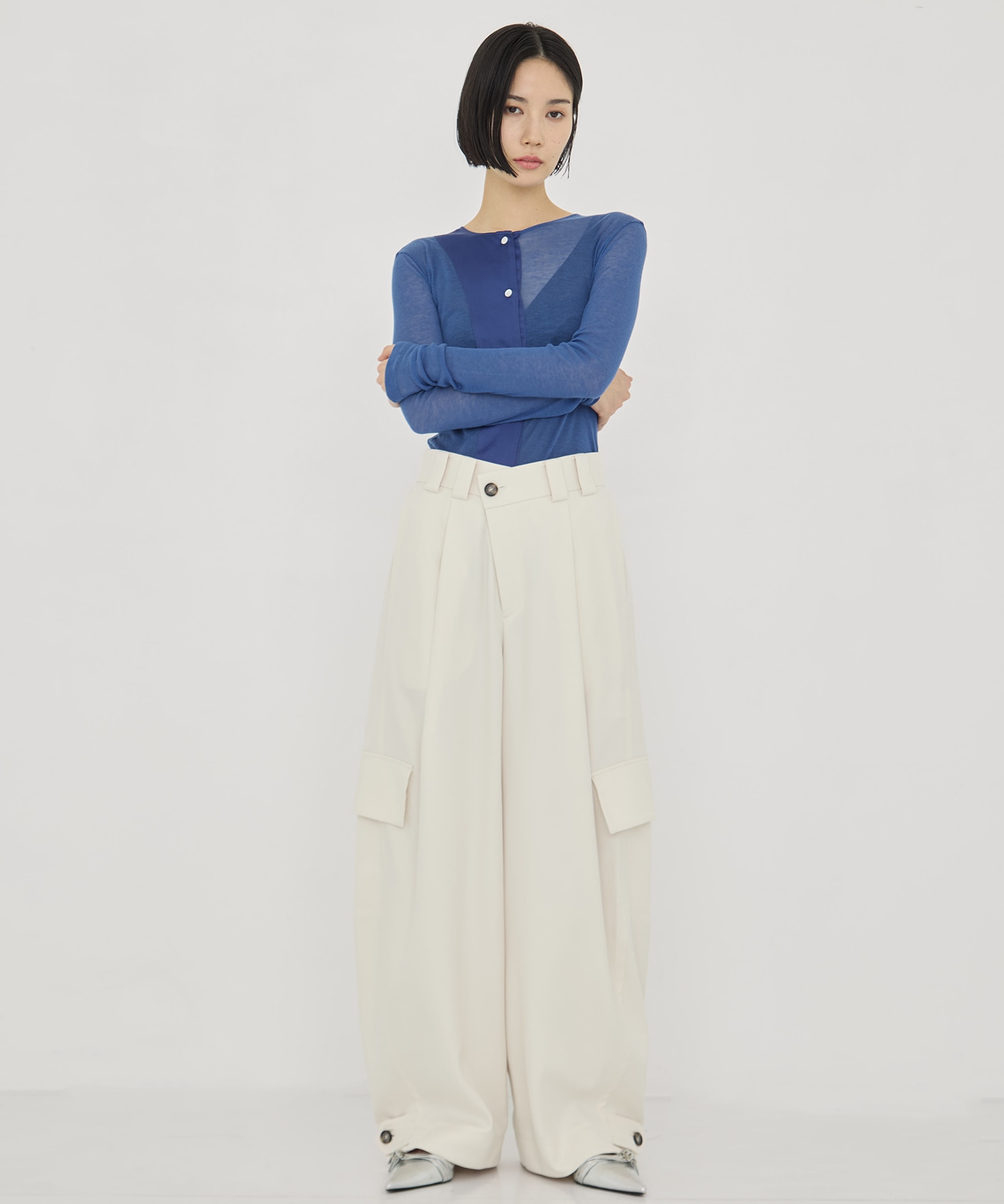 Barrel Leg Cargo Trousers STUDIOUS