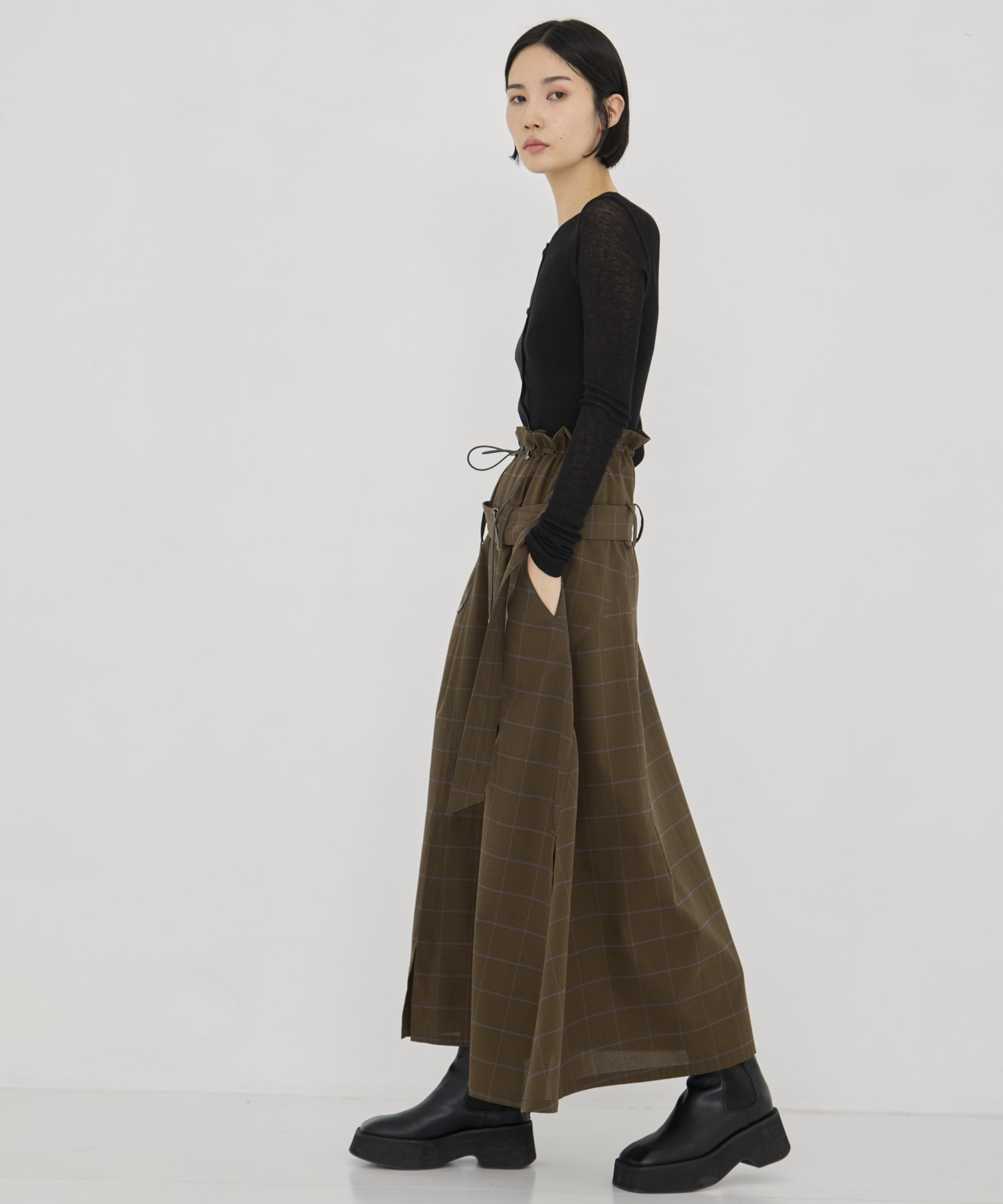 別注 Draw Code Belt Skirt UJOH