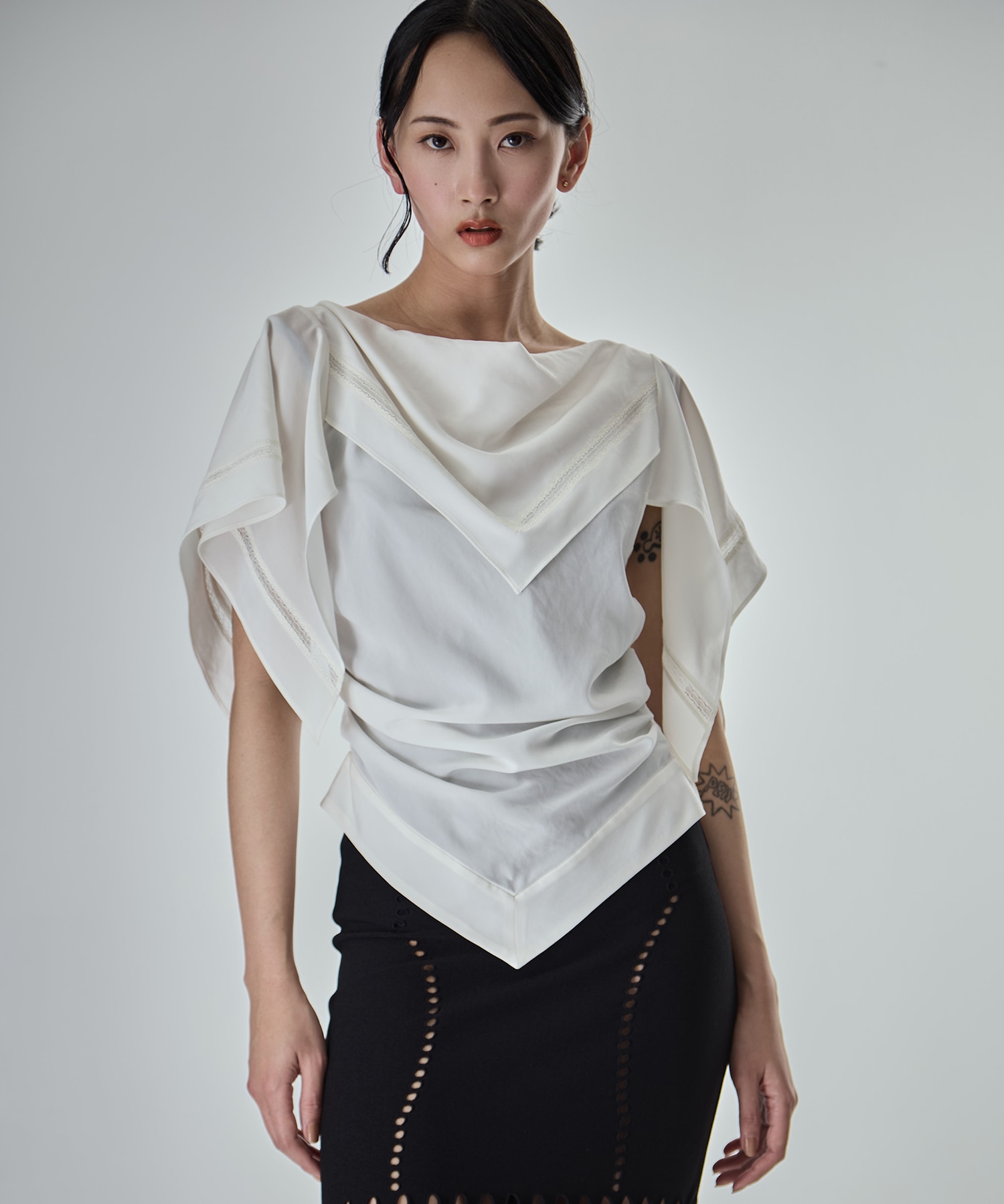 SCARF BLOUSE FETICO