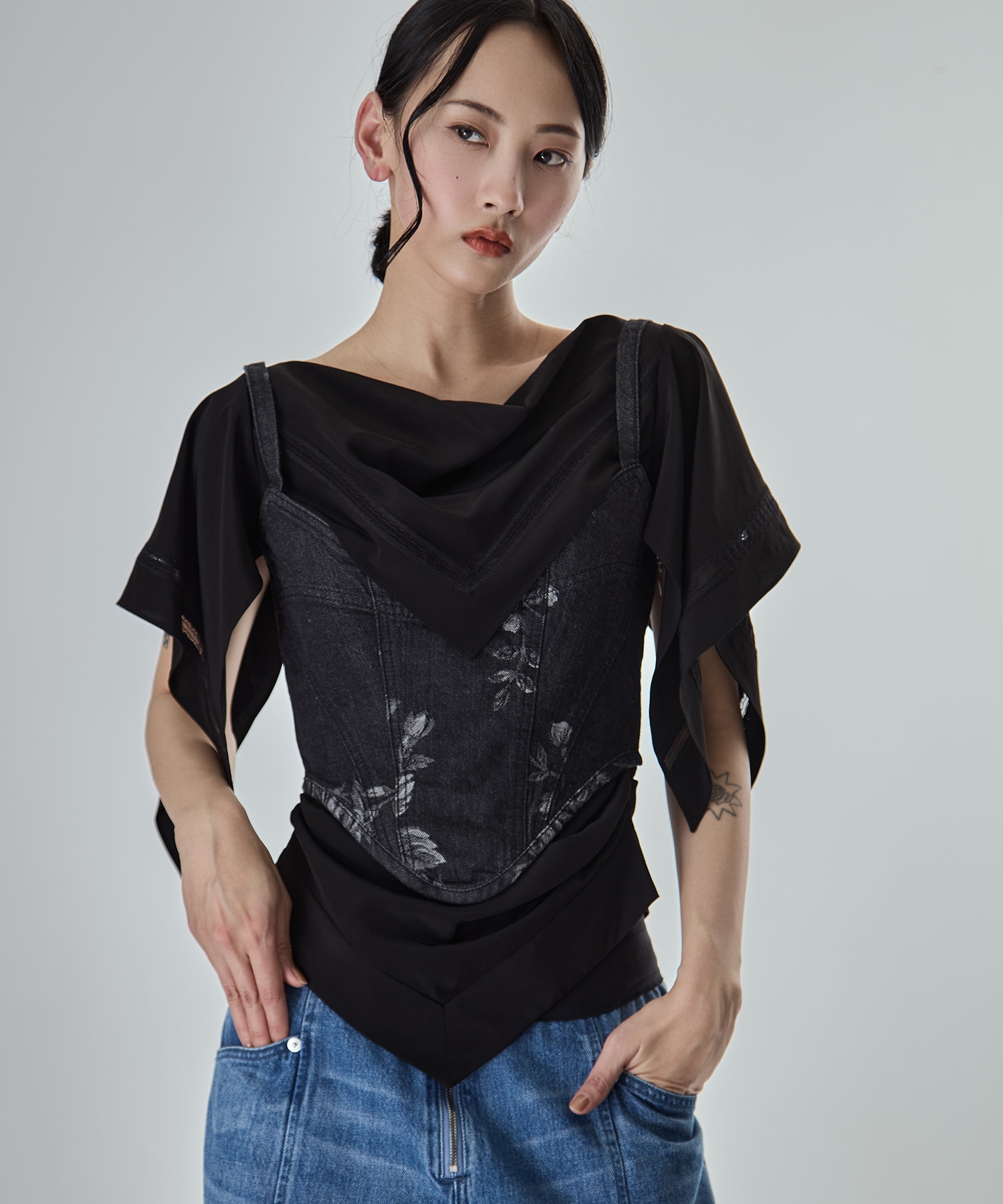 SCARF BLOUSE FETICO