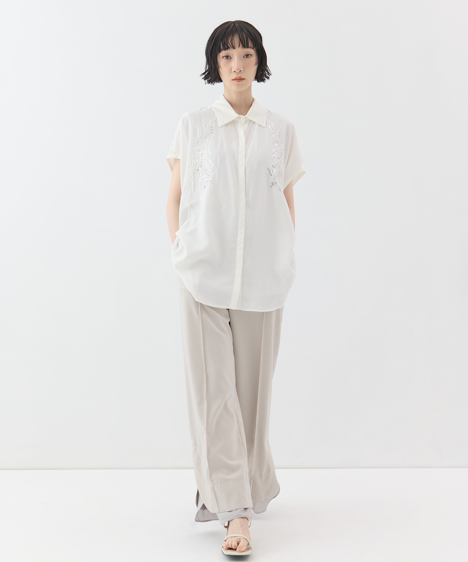 Veil embroidered shirt MURRAL