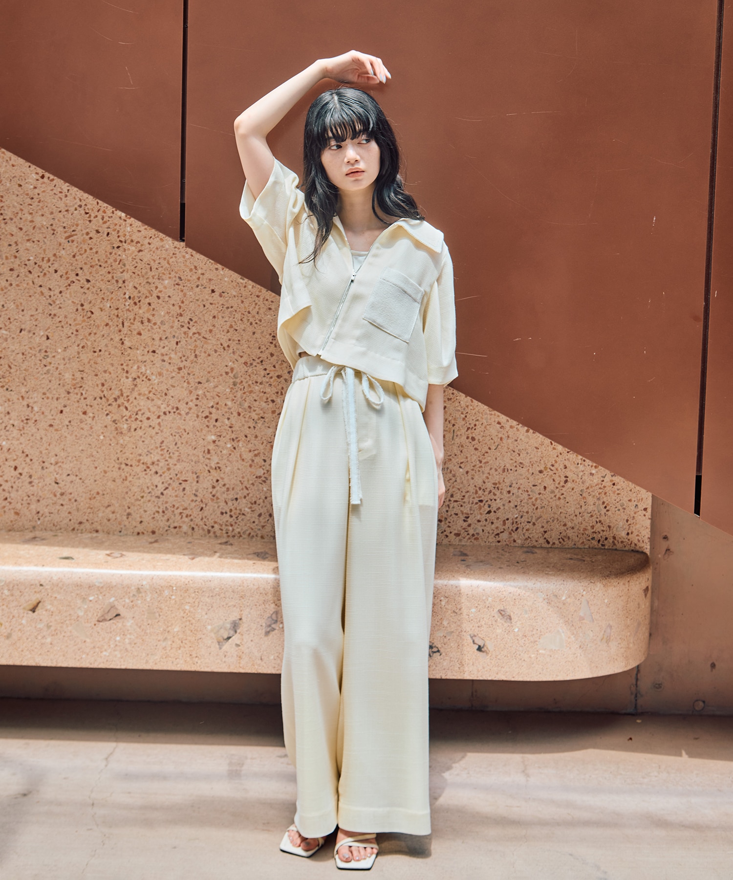 Washable Mesh Blouson STUDIOUS