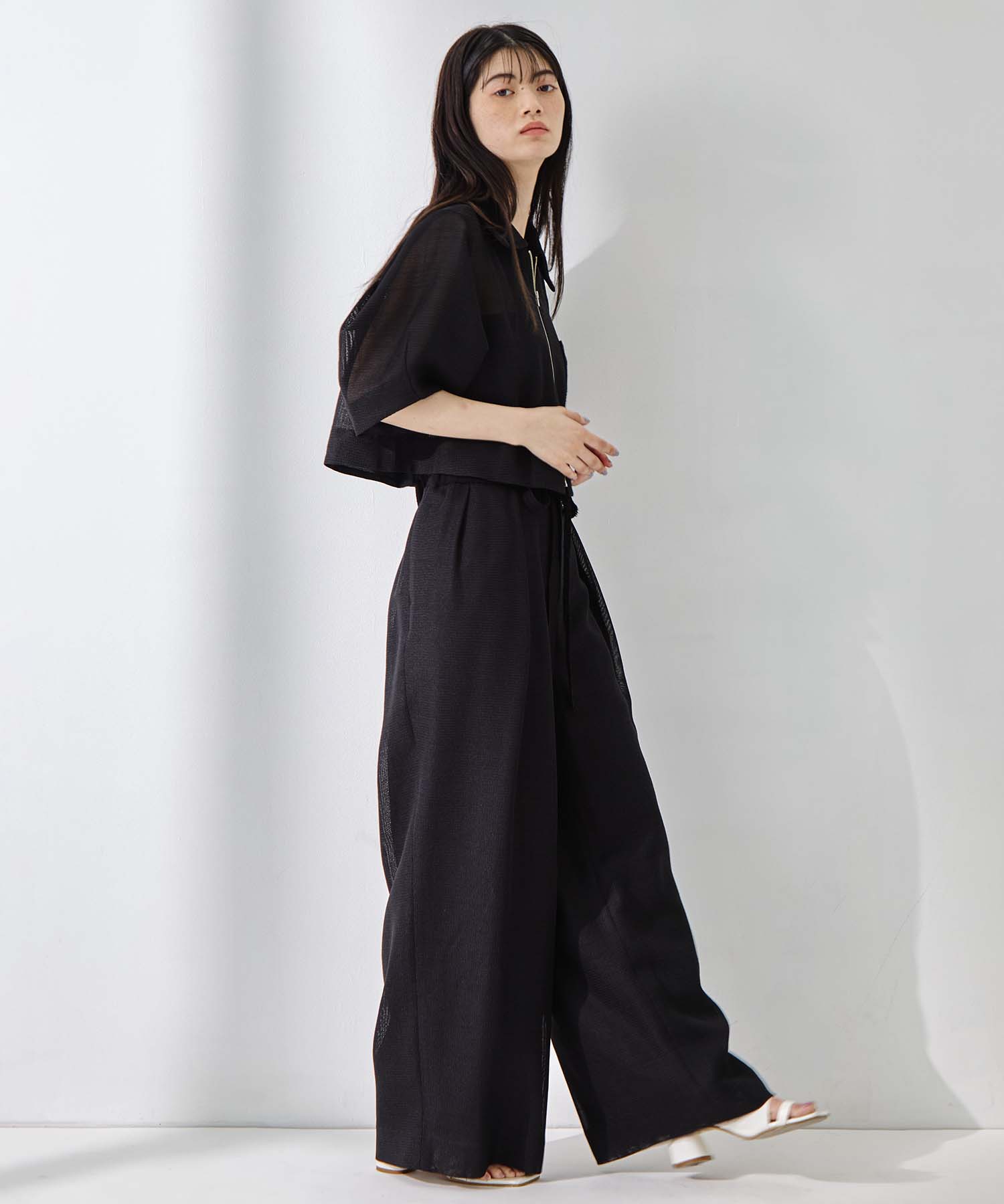 Washable Mesh Shirt Blouson STUDIOUS