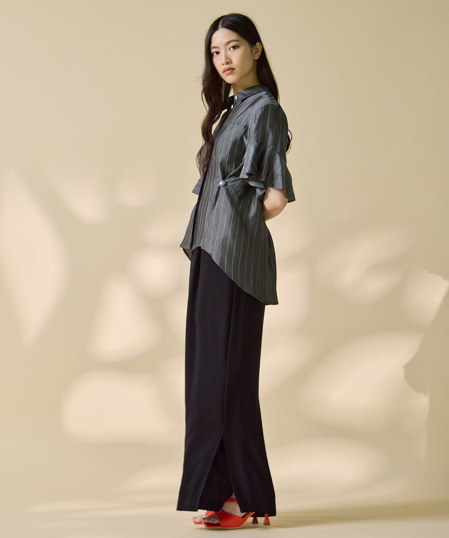 Hem Flare 2way Blouse STUDIOUS