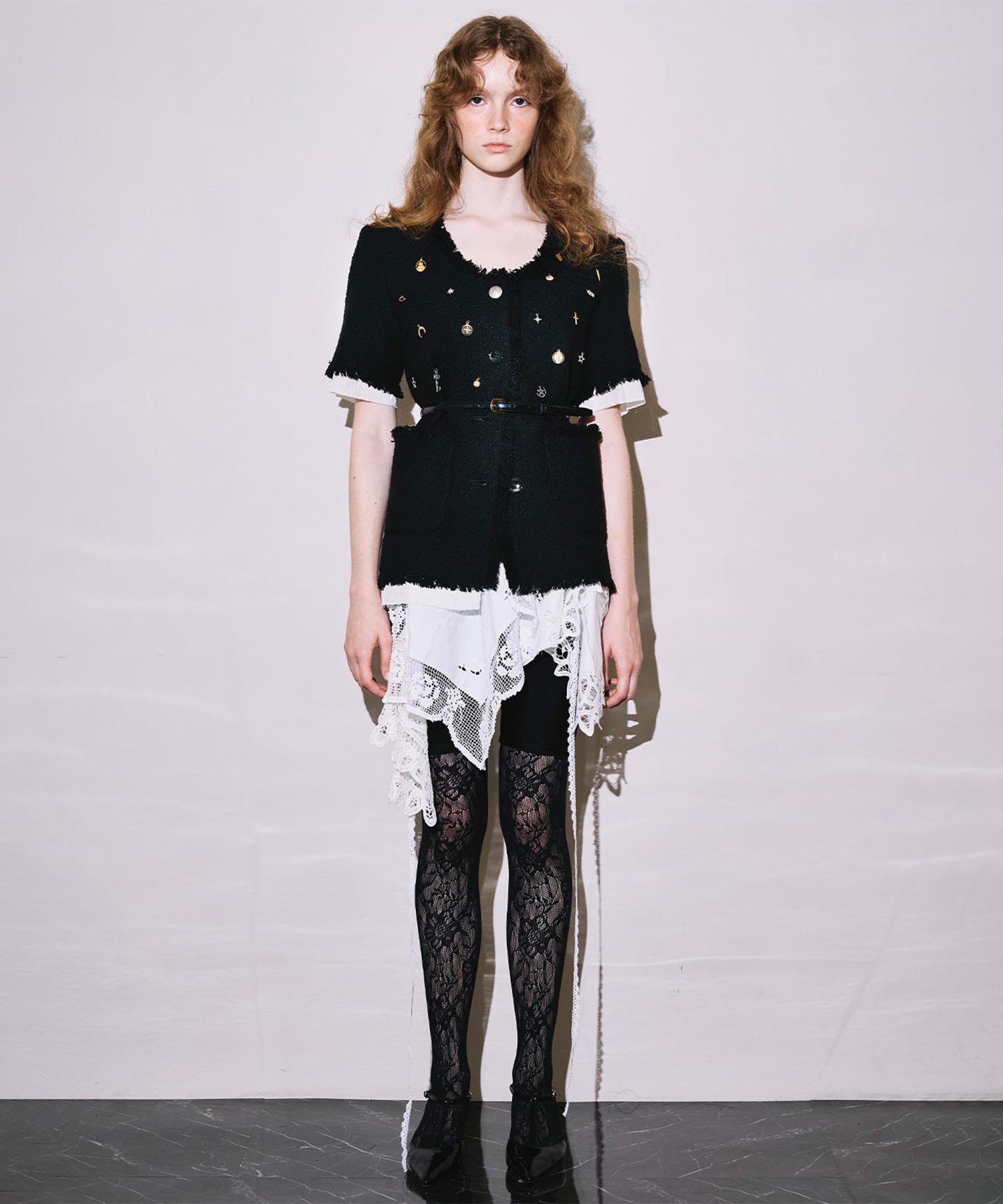 Doily motif dress HEELAL
