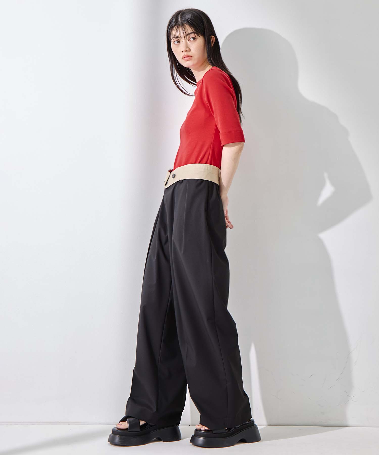 Luxury Cotton Boat Neck Tee STUDIOUS