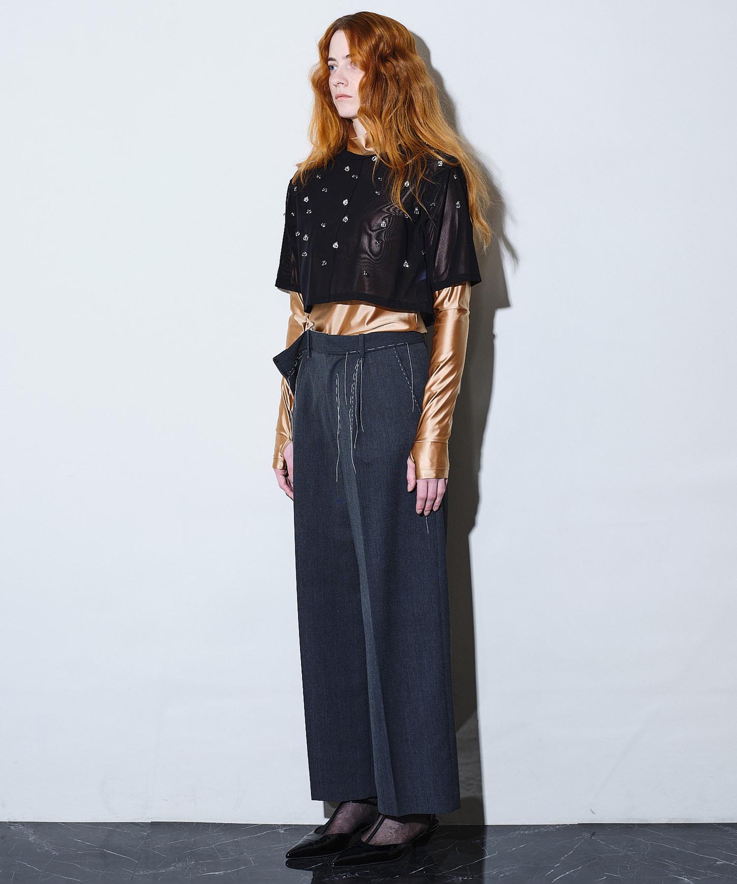 Lantern beads sheer tops HEELAL
