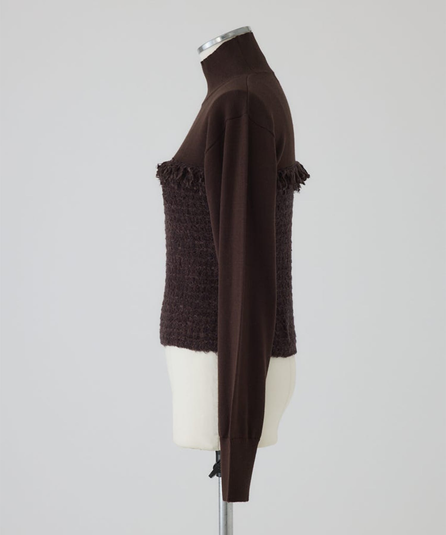 Tweed docking knit tops RIM.ARK