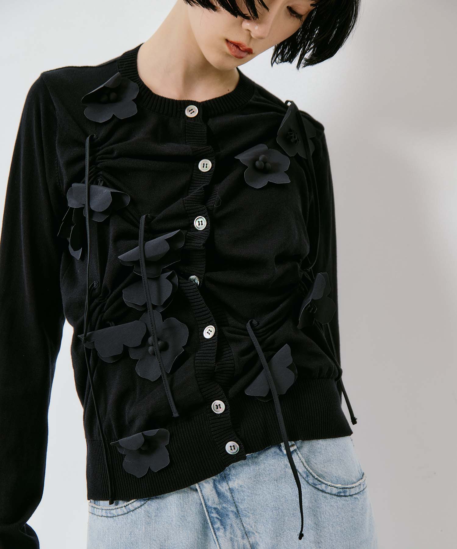 POPPY FLOWER CARDIGAN RIV NOBUHIKO