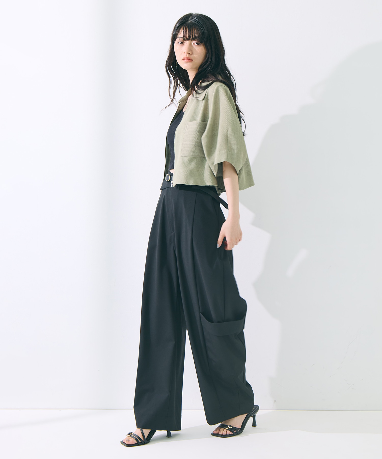Soft Barrel Leg Flap Cargo Trousers STUDIOUS