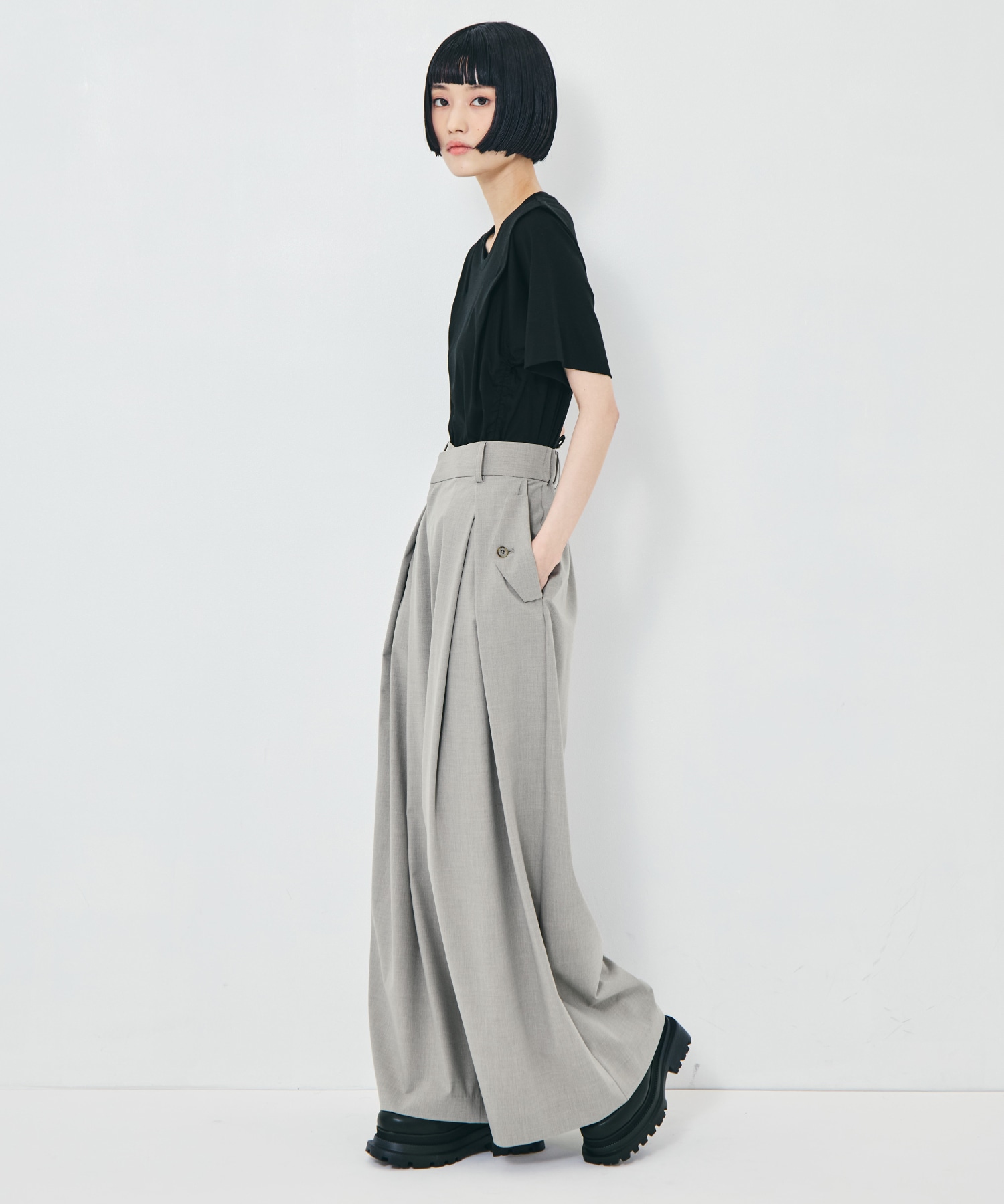 Flap Cargo Wide Pants STUDIOUS
