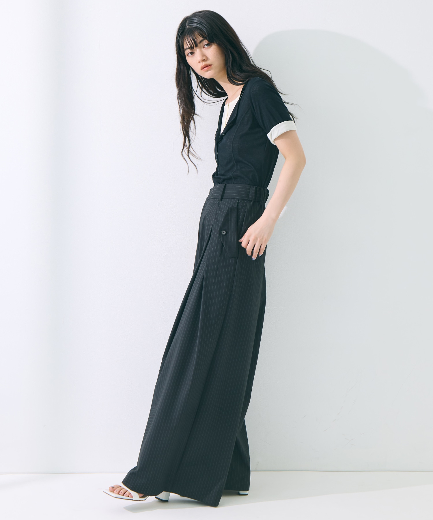 Flap Cargo Wide Pants STUDIOUS