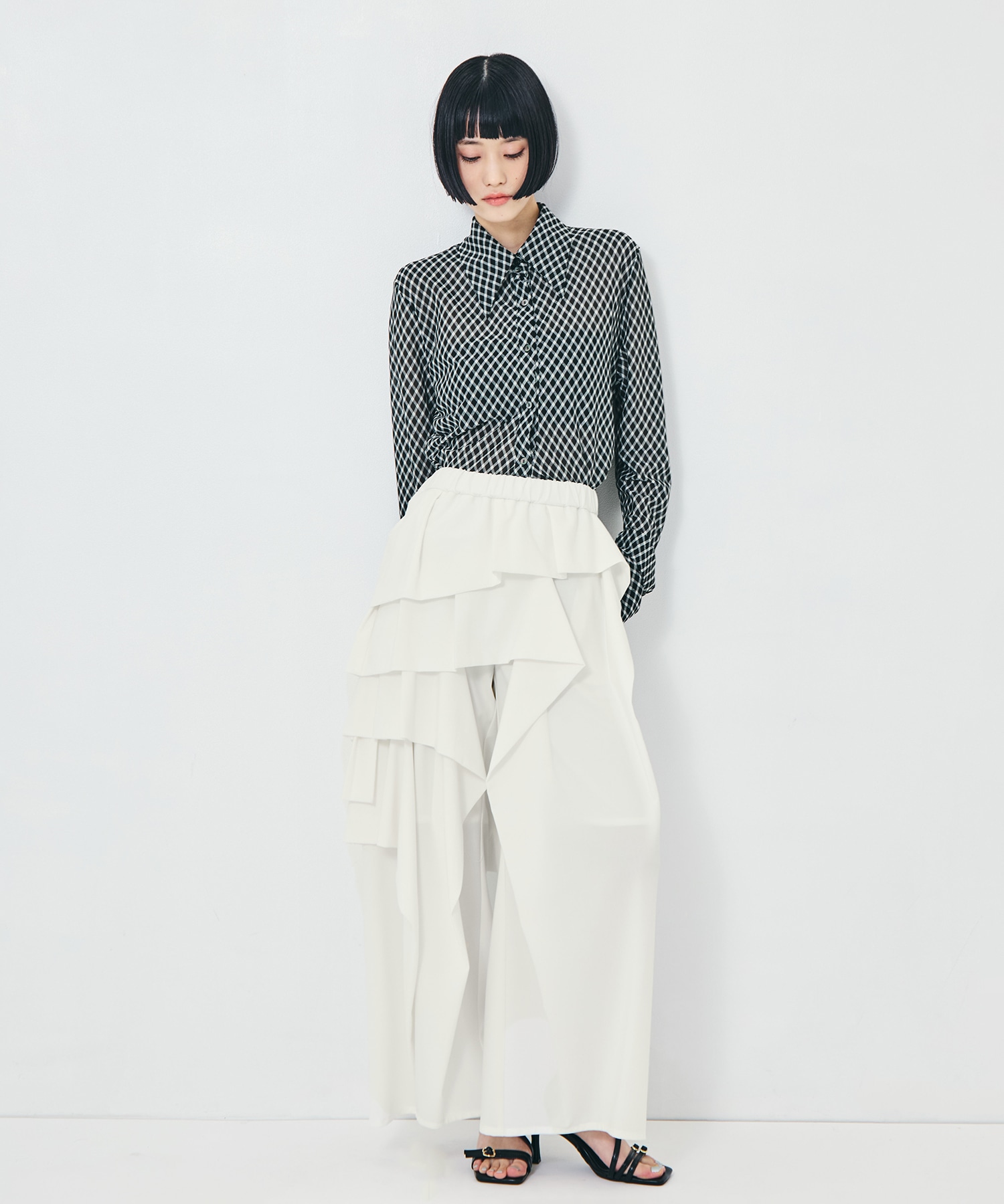 別注 RUFFLE PANTS TAAKK