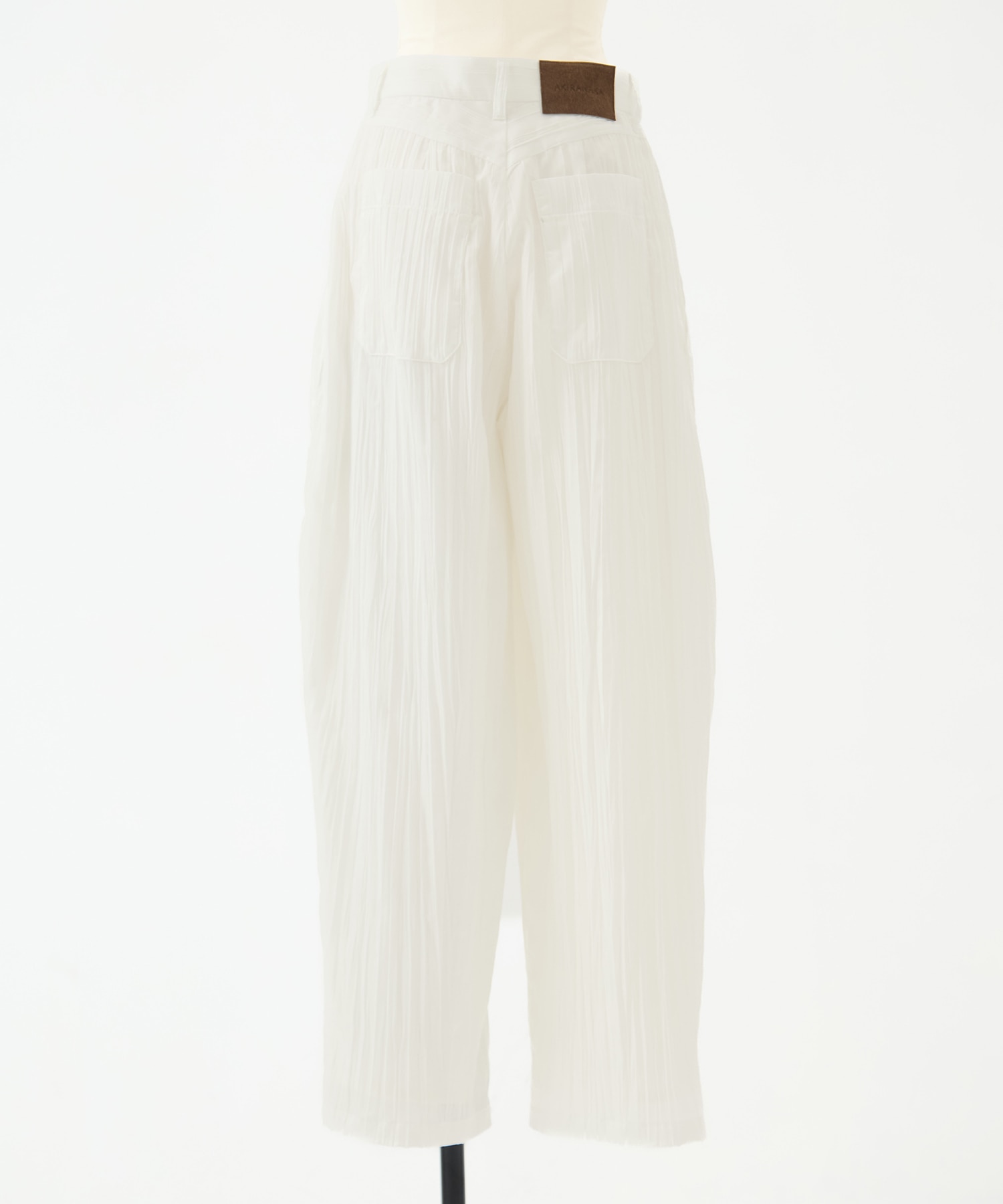 Sivi wrinkle barrel pants AKIRANAKA