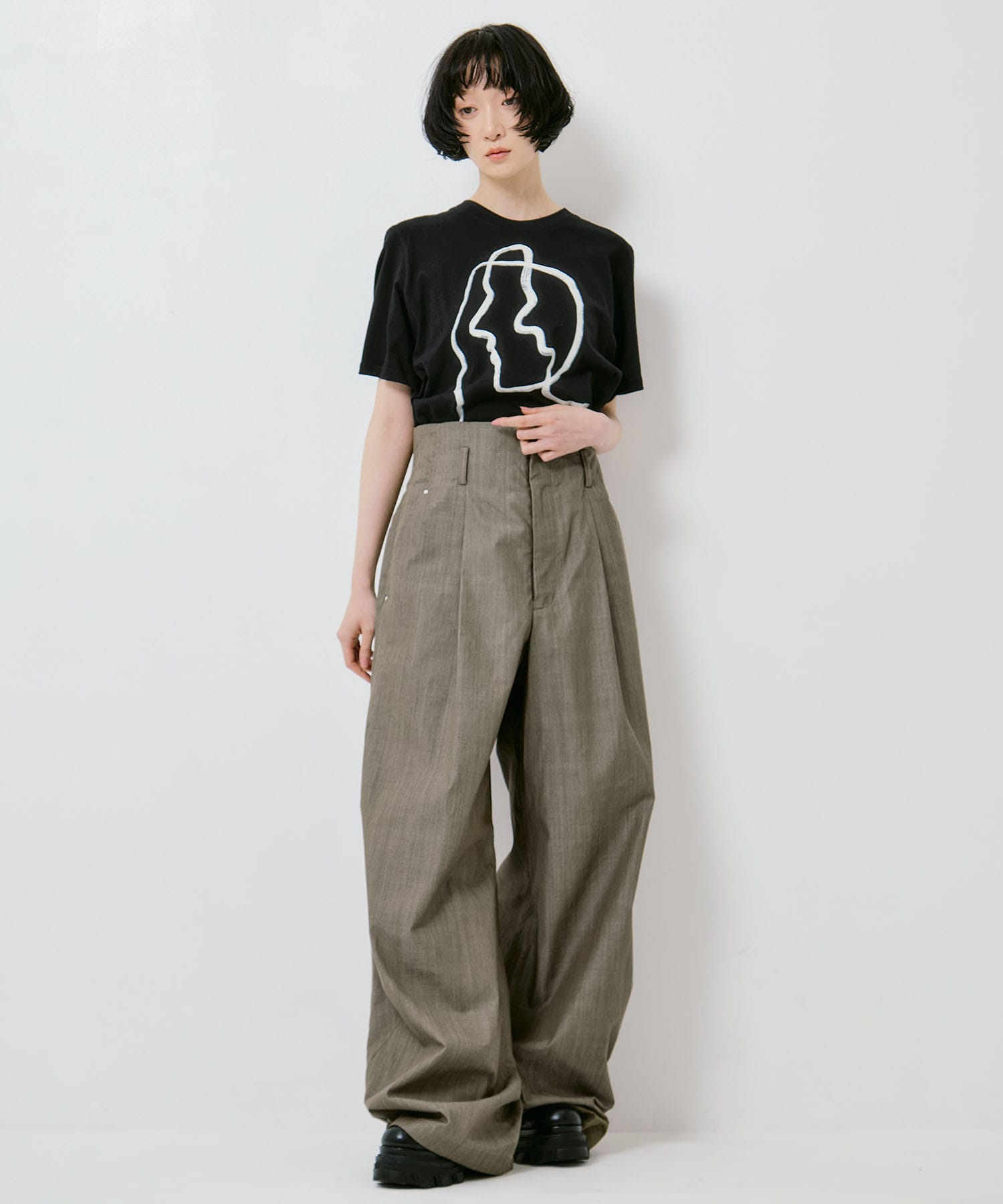別注 DENIM WIDE PANTS IHNN