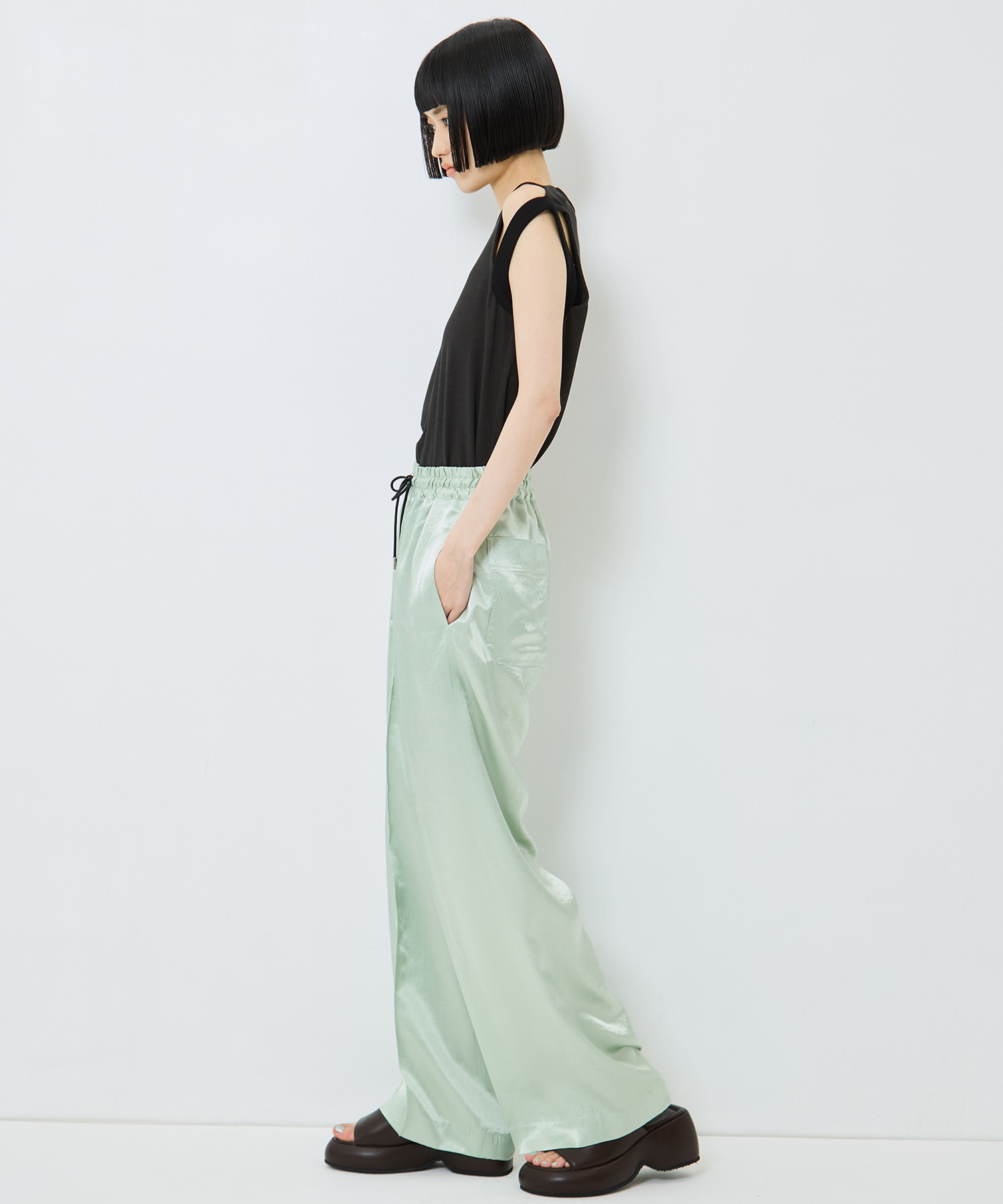SATIN RELAX PANTS CINOH