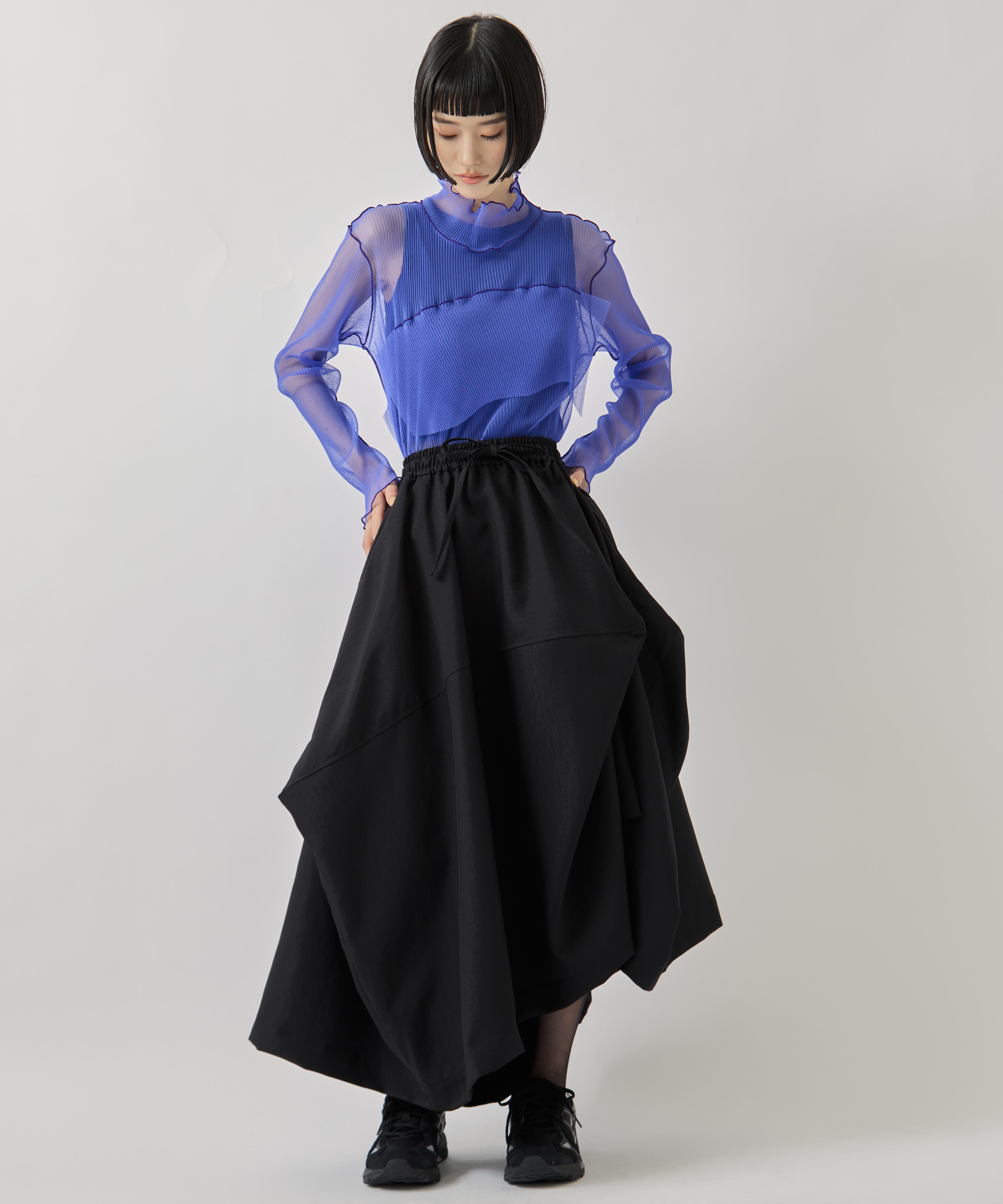 Y3-S26-0000-205/W_SU SKIRT BLACK(バルーンSK) Y-3