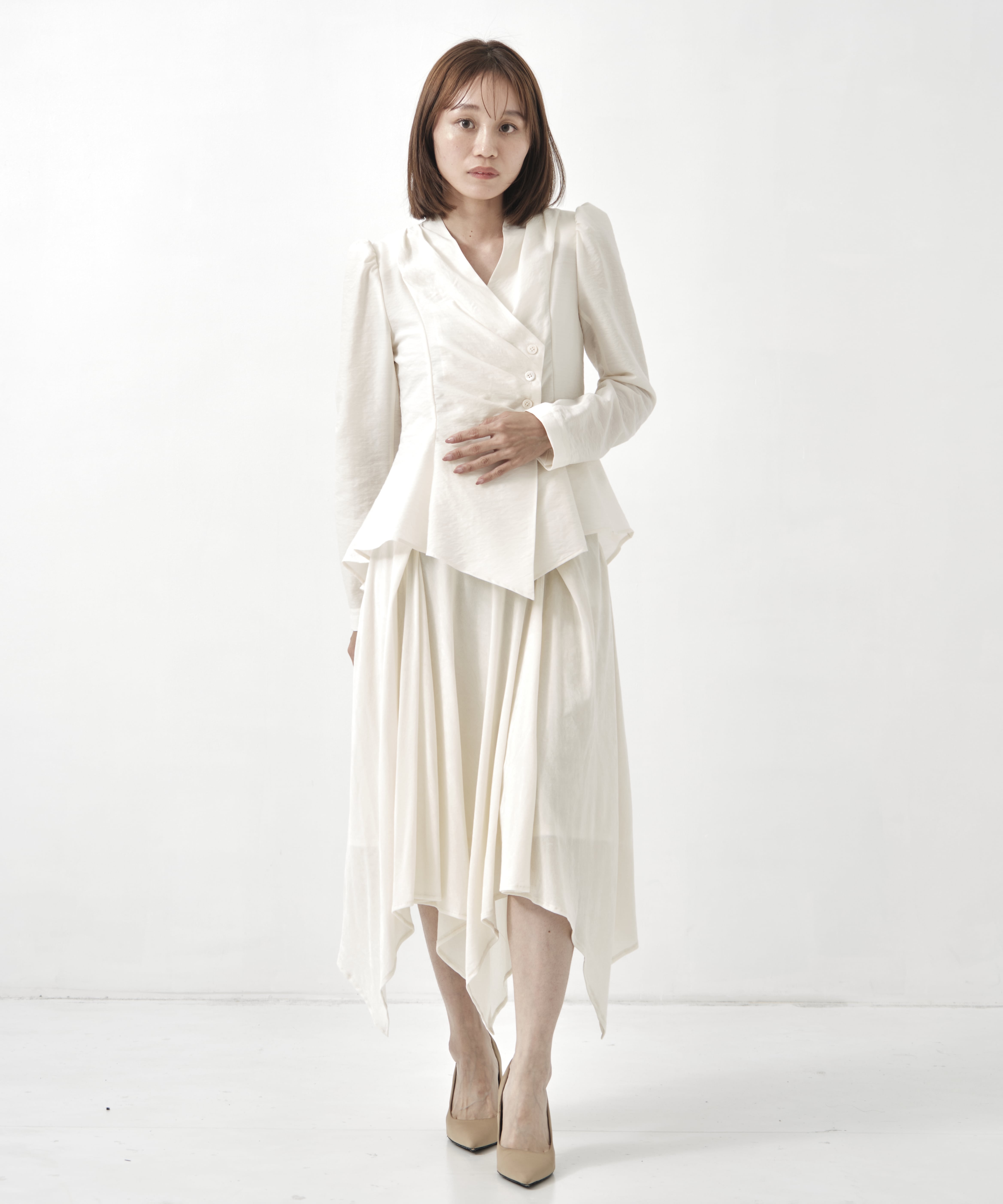 DRAPED WRAP JACKET FETICO