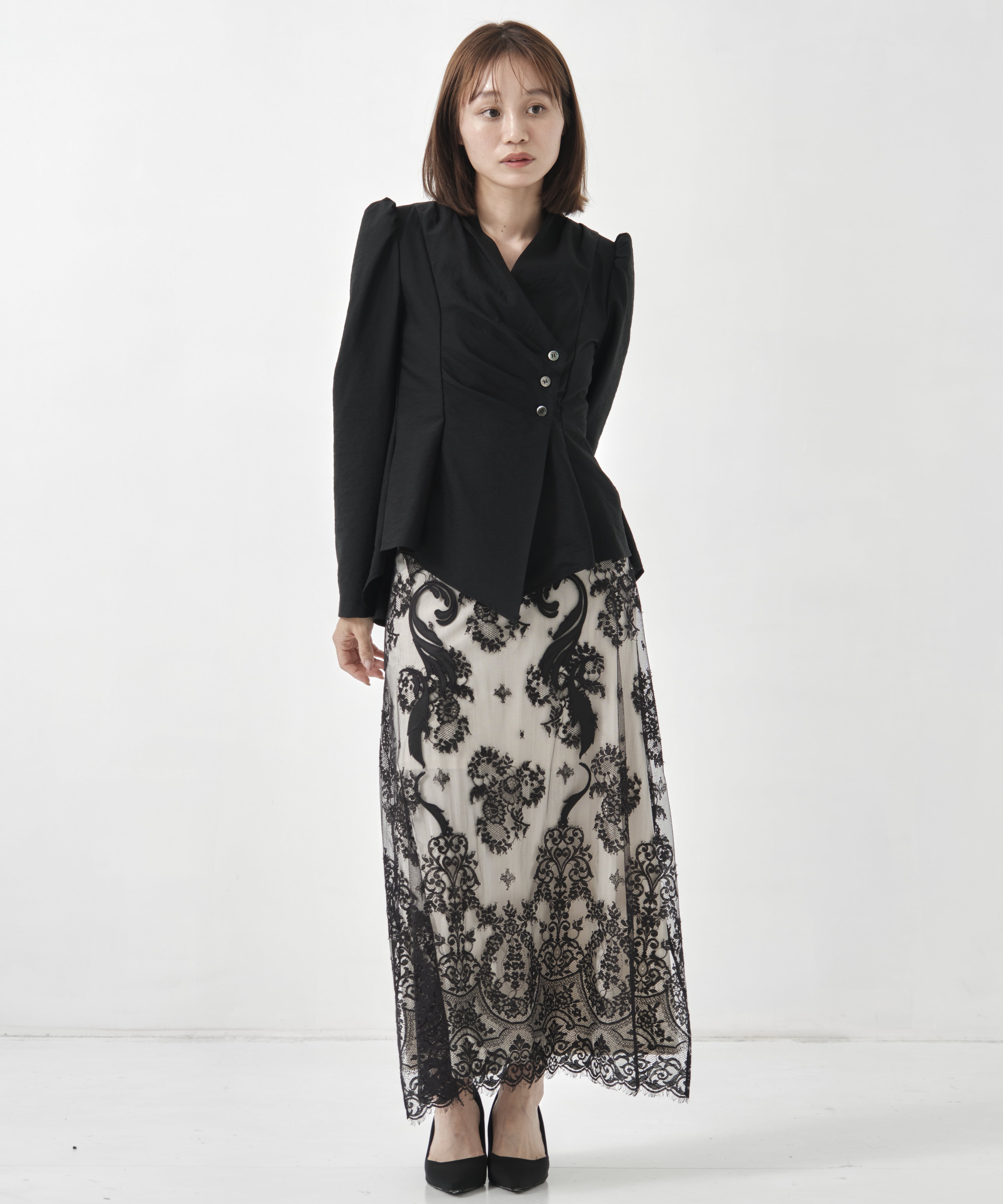 DRAPED WRAP JACKET FETICO