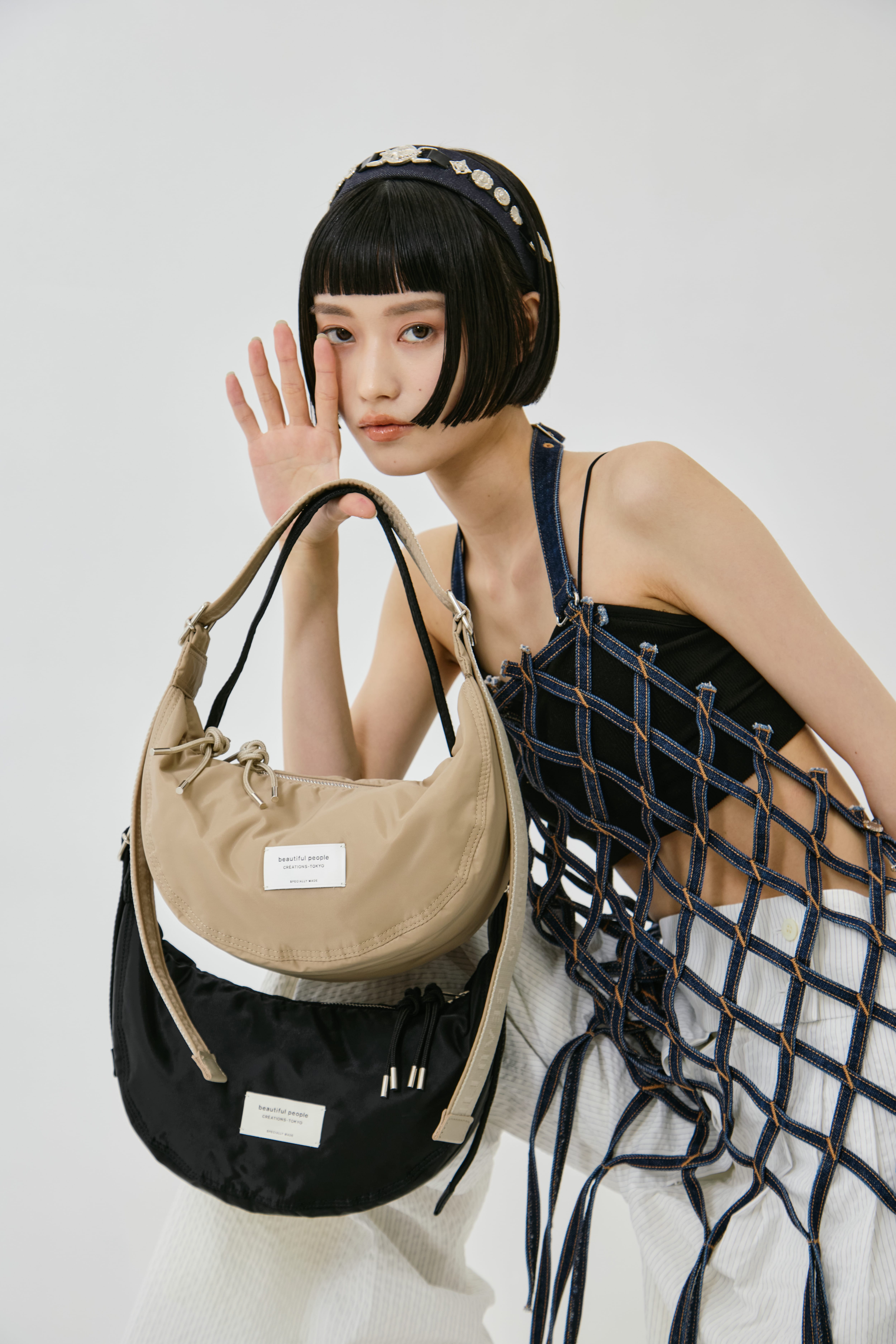 別注nylon moon shoulder bag beautiful people