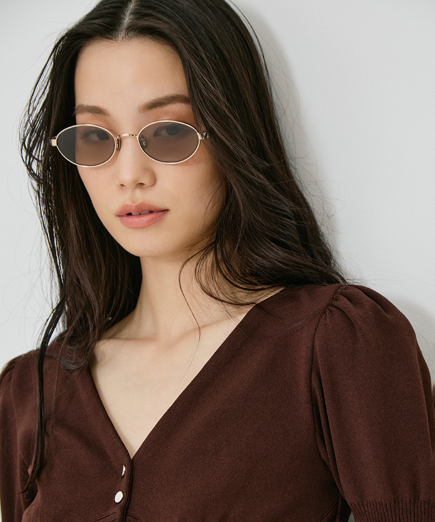 × BLANC METAL OVAL SUNGLASSES FETICO