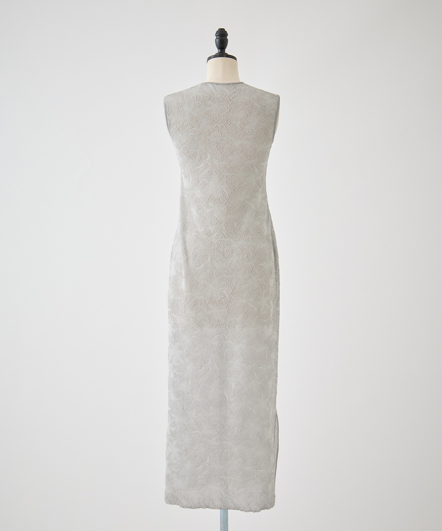 Floral Jacquard Sheer Knit Dress Mame Kurogouchi