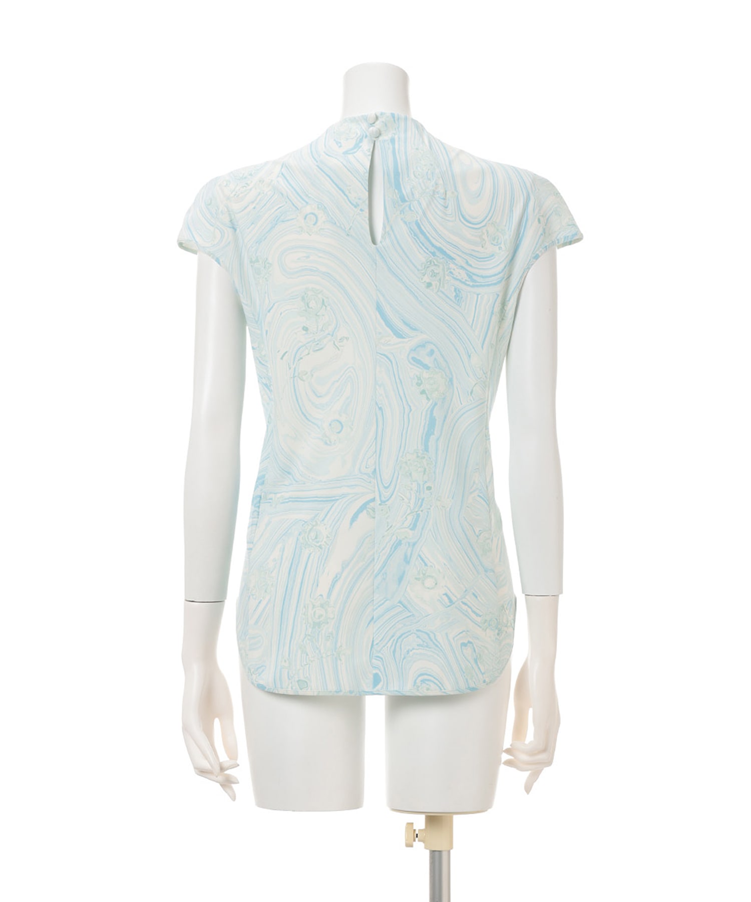 Marble Print Jersey Short Sleeve Top Mame Kurogouchi