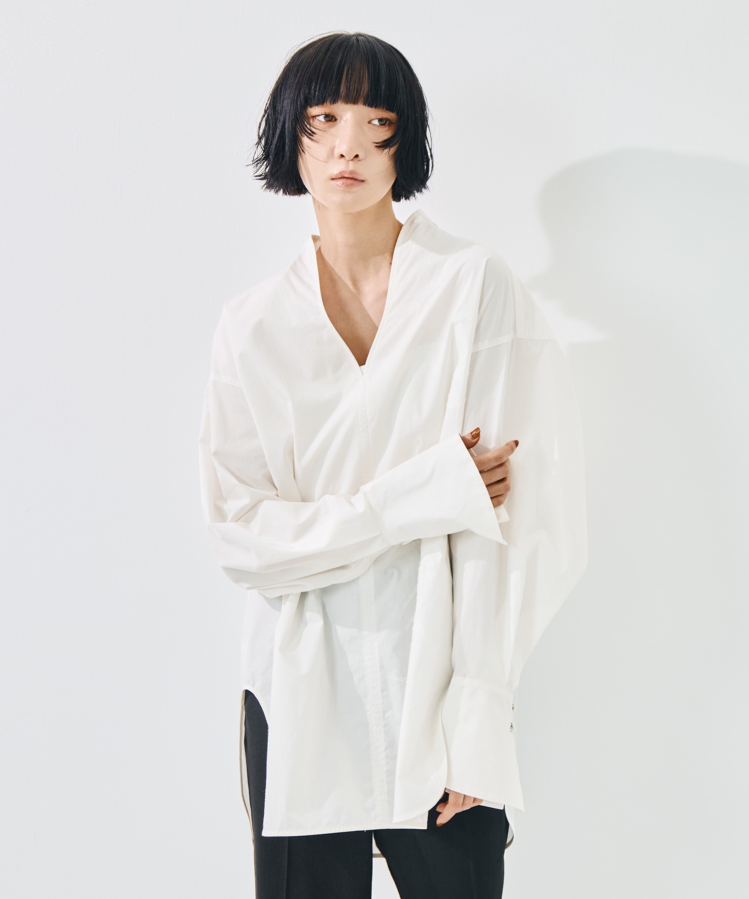 Washi Print Shirt Mame Kurogouchi