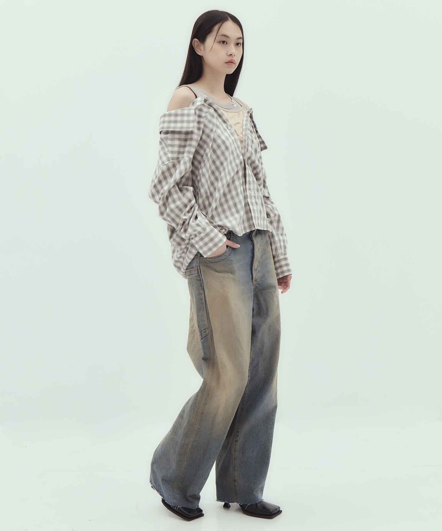 LAYERED STRIPE SHIRTS Maison MIHARA YASUHIRO