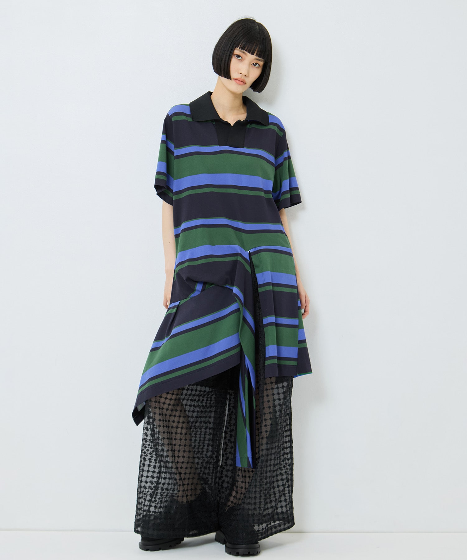Border print dress TOGA