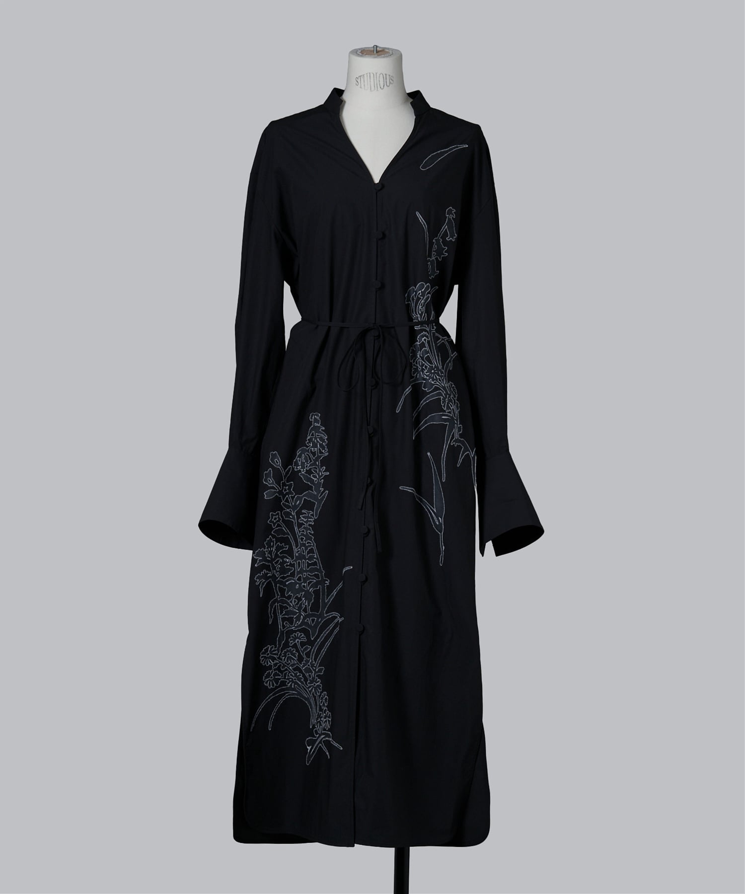 Washi Print Shirt Dress Mame Kurogouchi