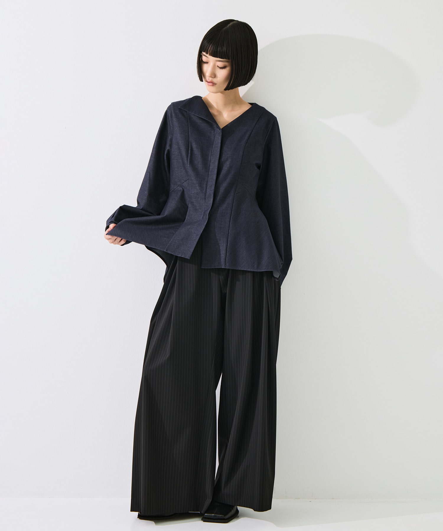 Form Peplum Tops STUDIOUS