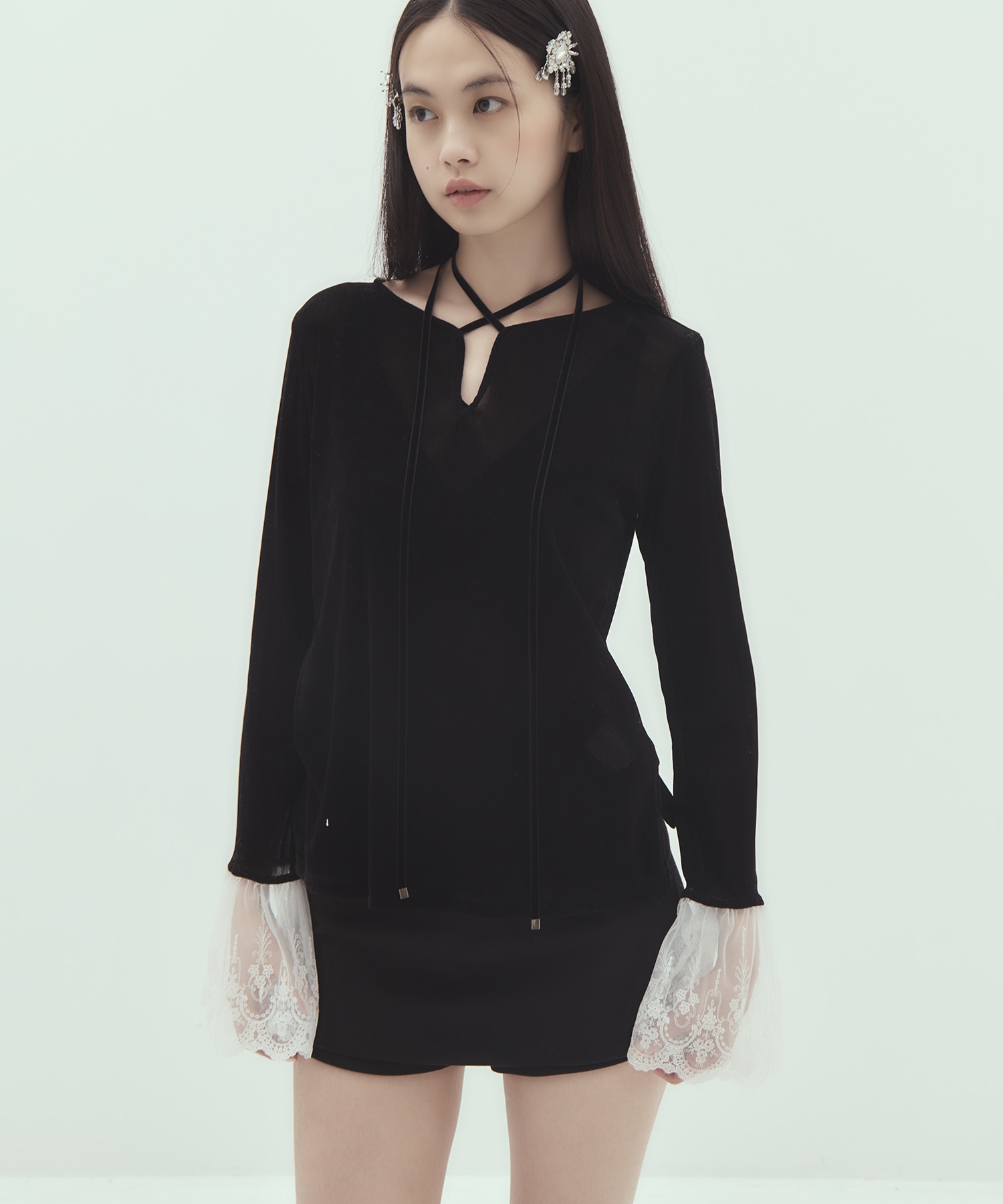 別注 flocky tulle pullover tanakadaisuke