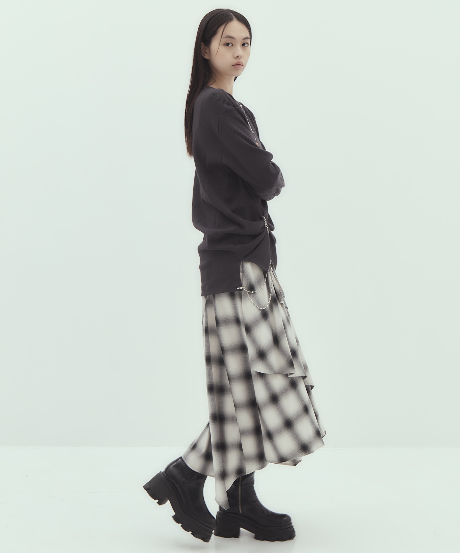 body piercing long sleeve　pullover tanakadaisuke