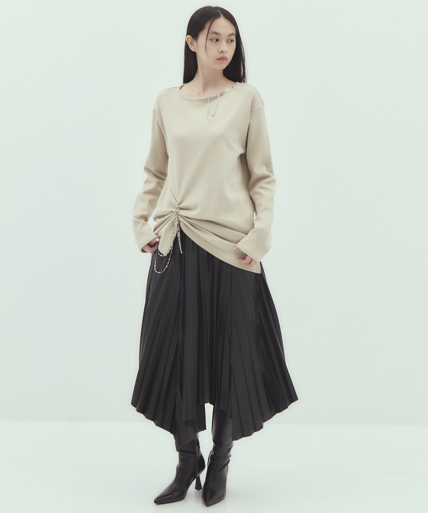 body piercing long sleeve　pullover tanakadaisuke