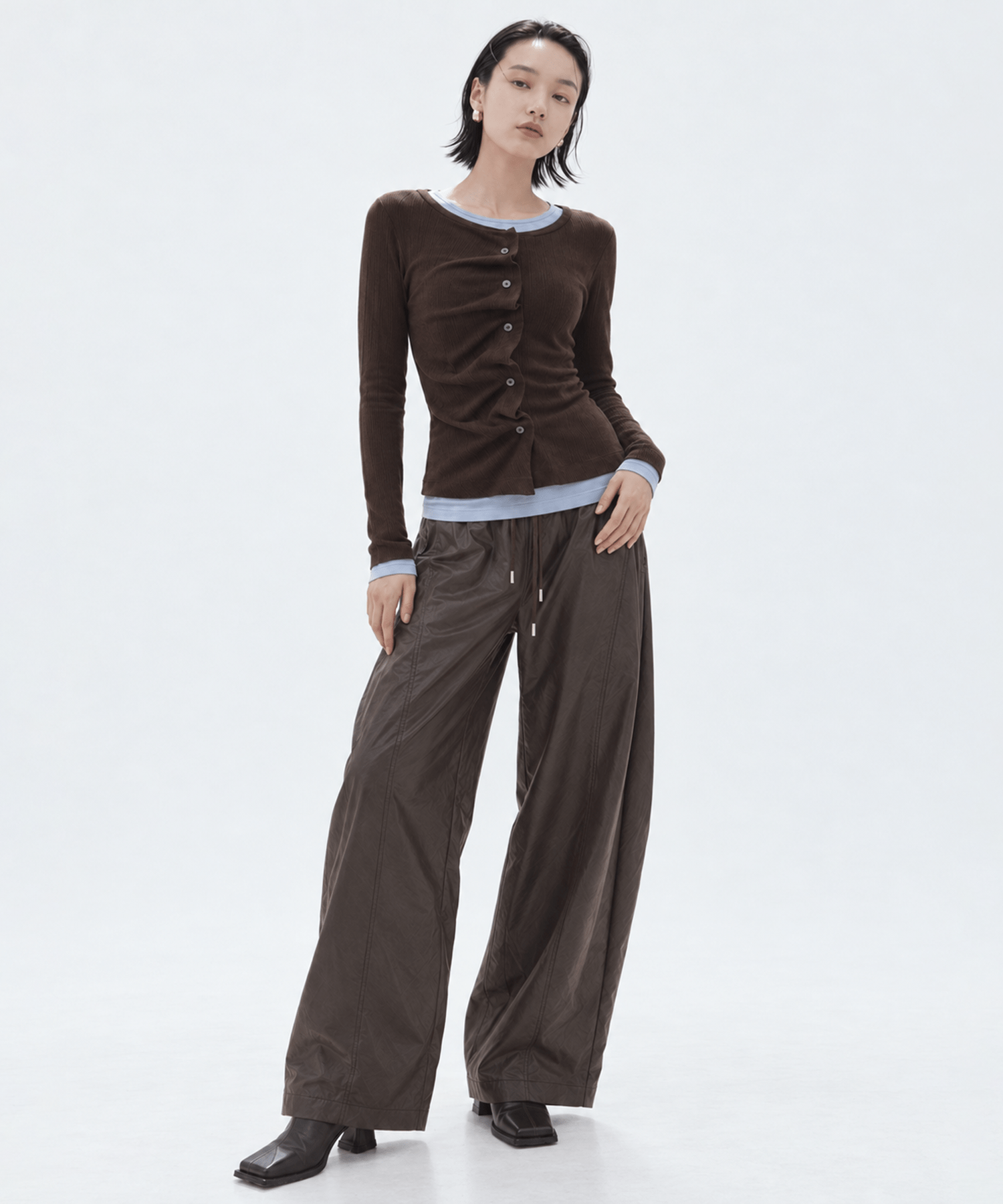 2Piece Layered Rib Top STUDIOUS