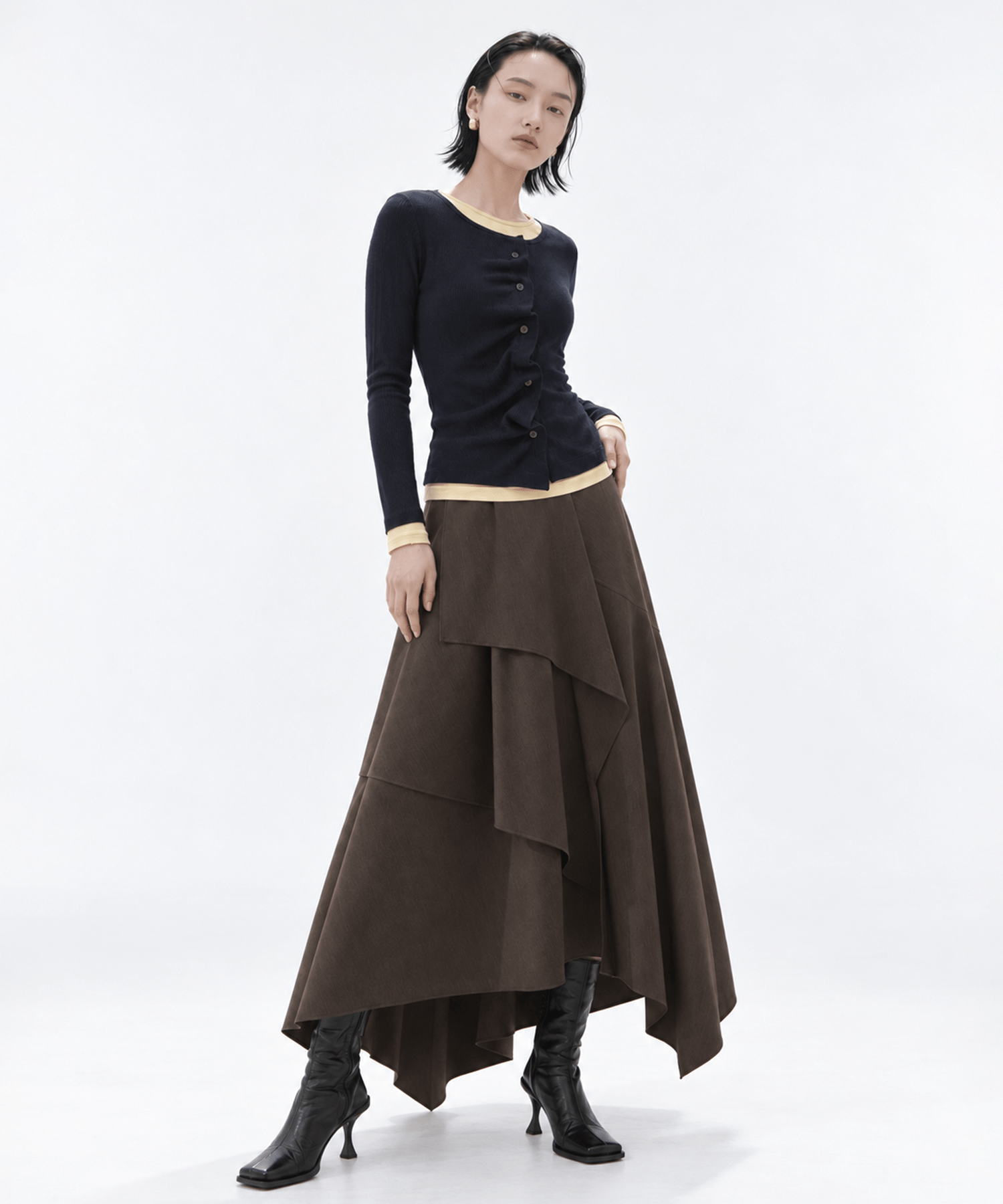 2Piece Layered Rib Top STUDIOUS