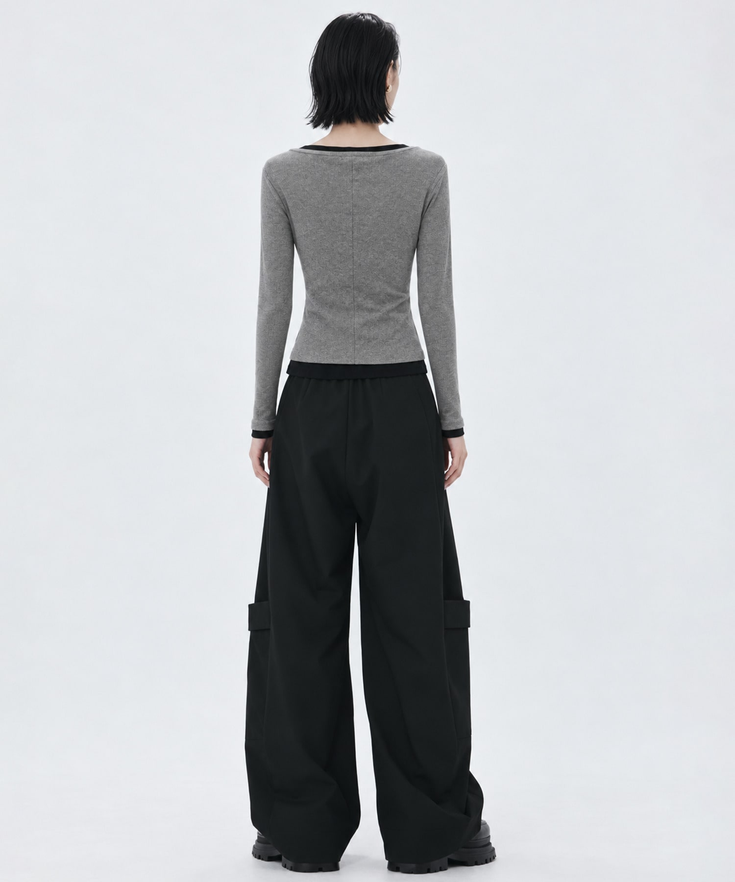 2Piece Layered Rib Top STUDIOUS