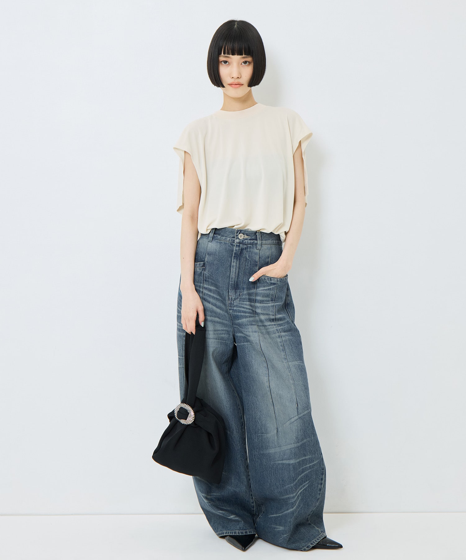 High twist smooth jersey tops TOGA