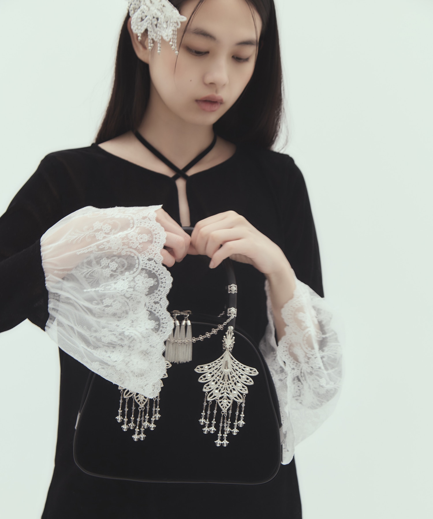 wing bijou hand bag tanakadaisuke