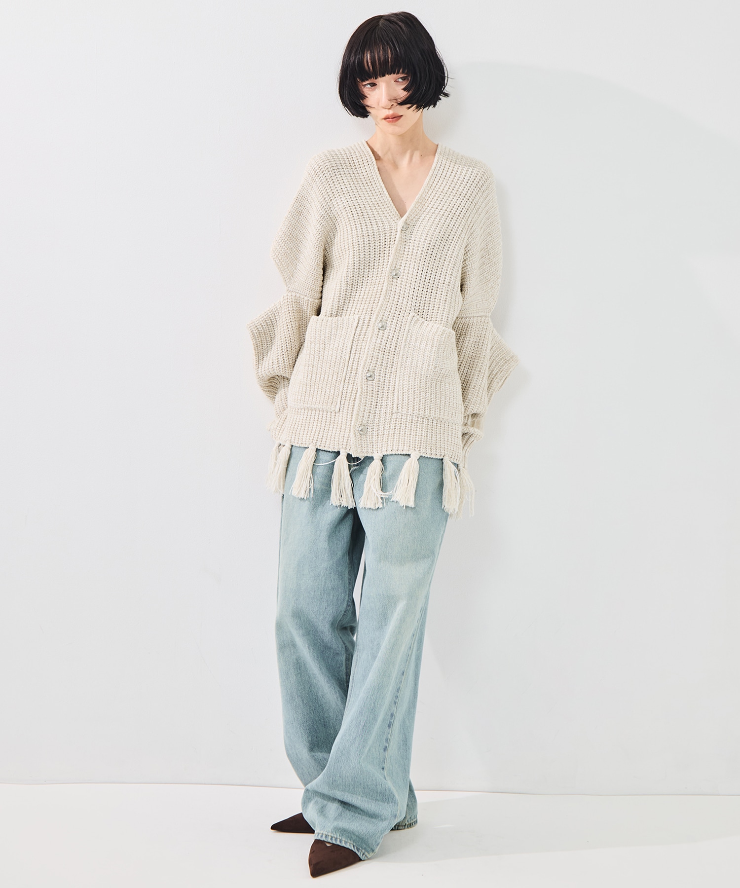 Fringe knit sulvam