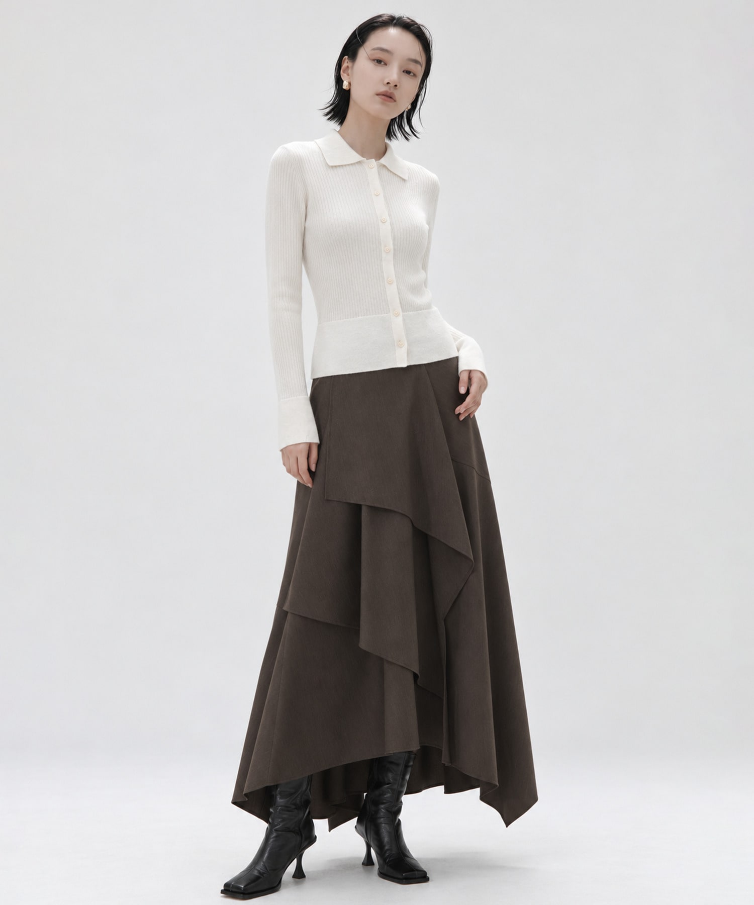 Cashmere Blend  Polo Knit STUDIOUS