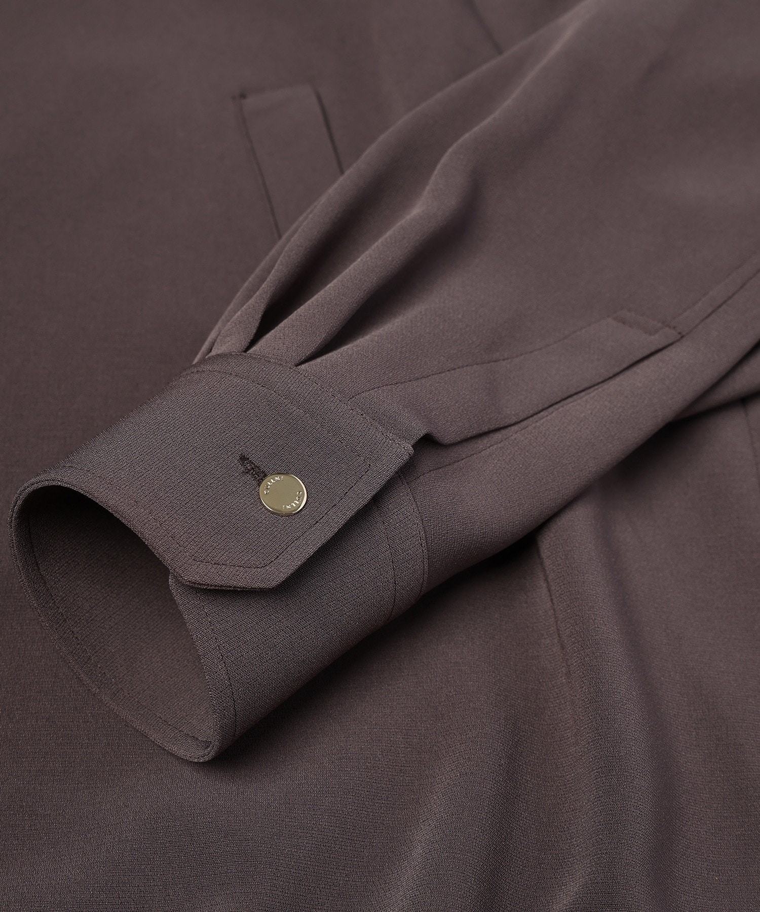 Triacetate Airy Cloth Long Sleeve Shirt Blouson CULLNI