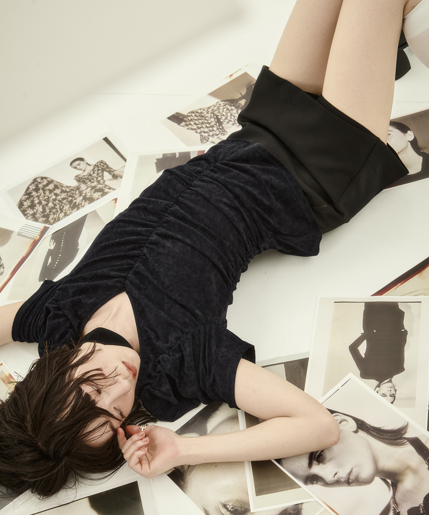 別注VELOUR GATHERD TOP FETICO