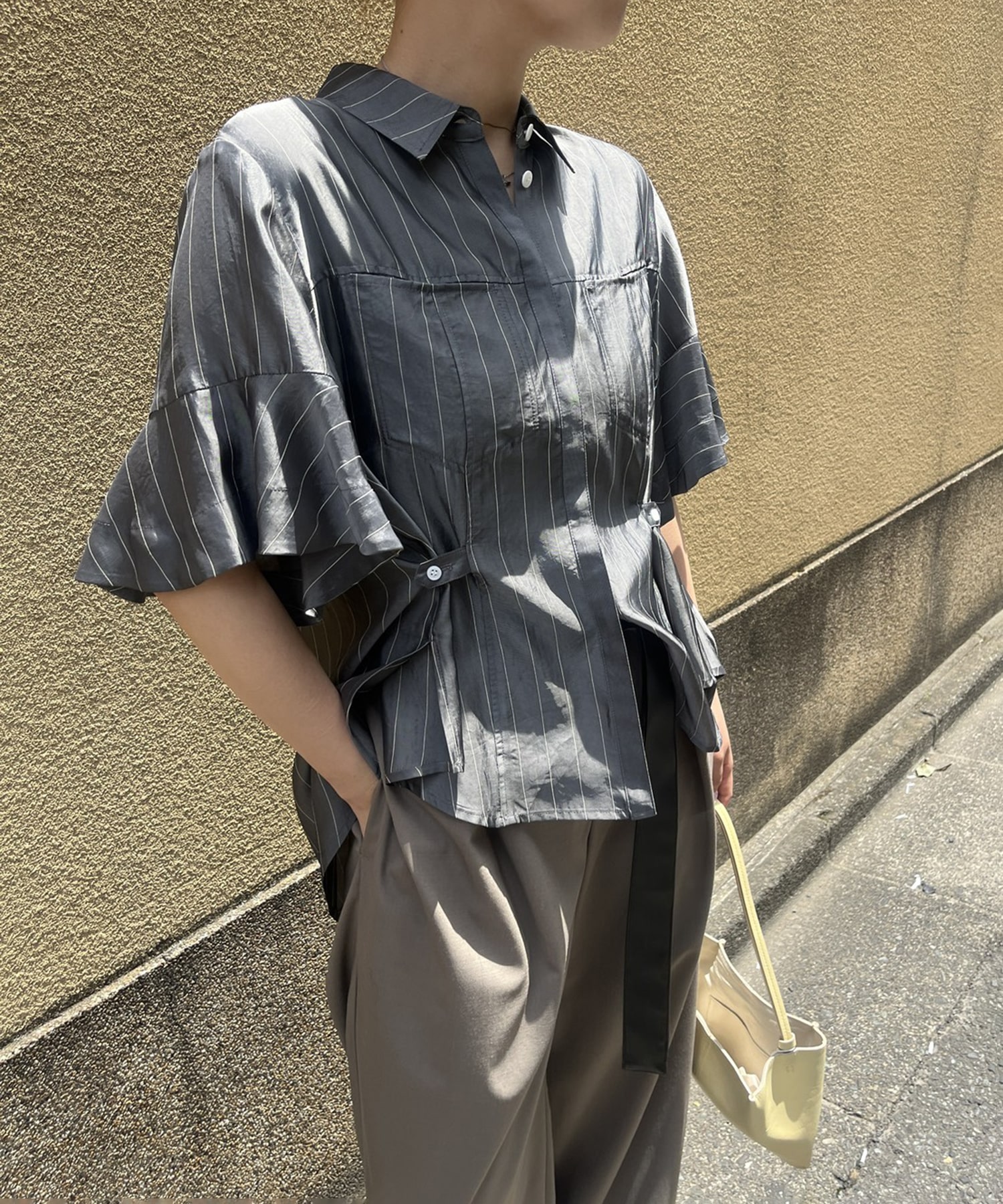Hem Flare 2way Blouse STUDIOUS